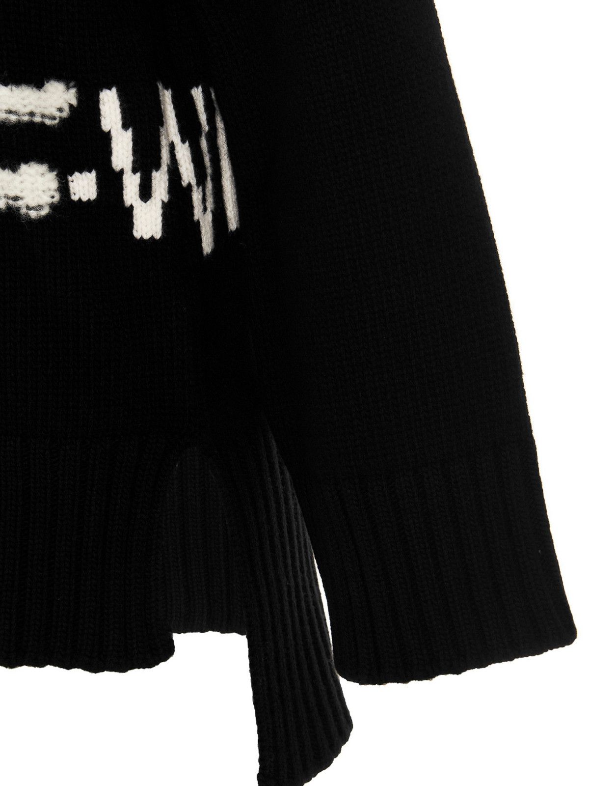 Off-White o1gr1nt1124 Logo Intarsia Turtleneck Sweater in Black Size M / US 6-8 / IT 42-44 - 4 Thumbnail