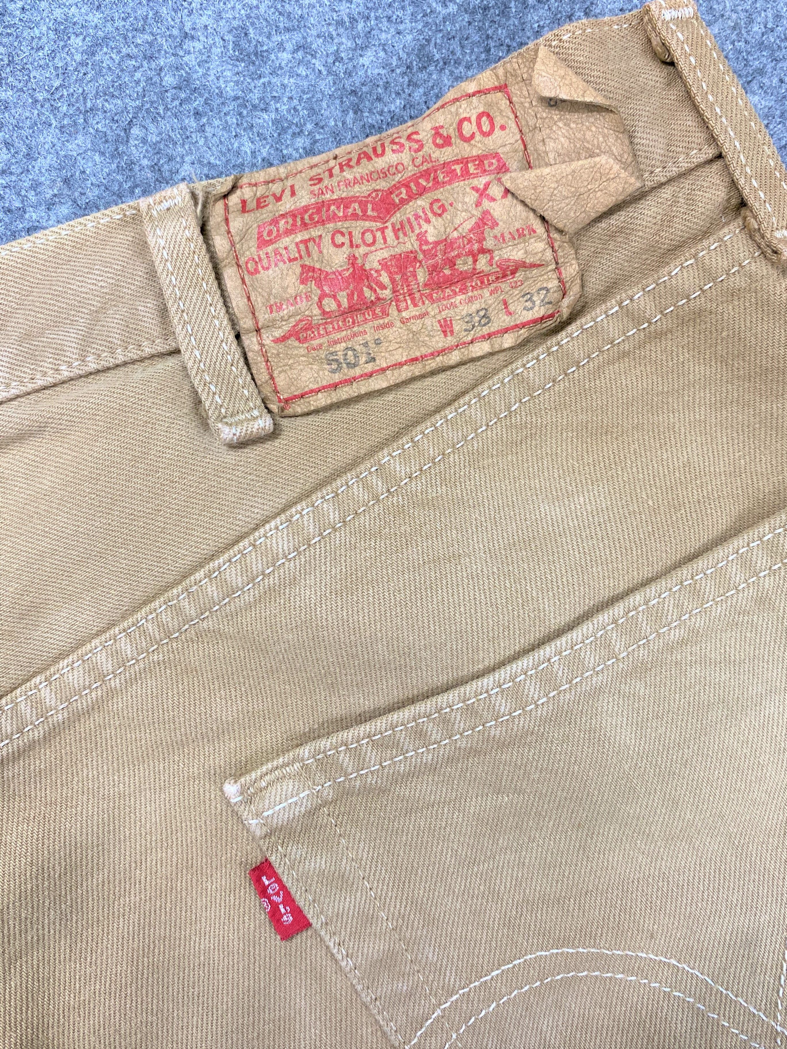 Levi's Brown Vintage Levi's 501 Jeans 38x33 Denim -JN2263 Size US 38 / EU 54 - 9 Thumbnail