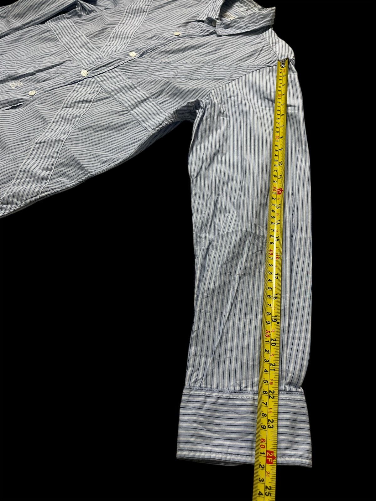 Neighborhood NEIGHBORHOOD ◆ Long Sleeve Shirt Blue Stripe Size US L / EU 52-54 / 3 - 10 Thumbnail