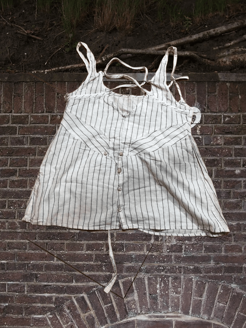 Diesel Diesel Striped Linen Blend Sleeveless Wide Leg Size S / US 4 / IT 40 - 1 Thumbnail
