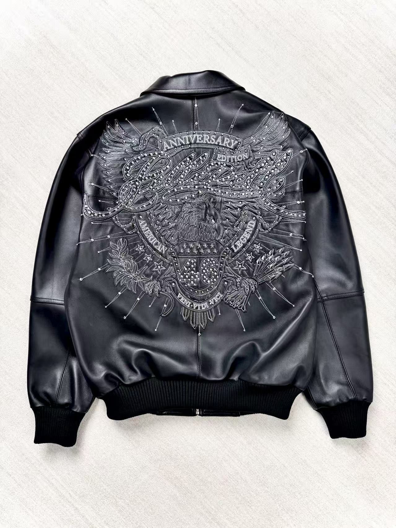 美品　V2 leather jacket Men Leather Jacket New 100% Genuine Soft Lambskin Slim Biker