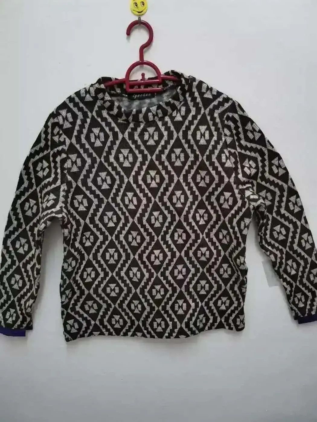 Other Vintage Igachan Diamond Pattern Sweatshirt Size US M / EU 48-50 / 2 - 1 Thumbnail