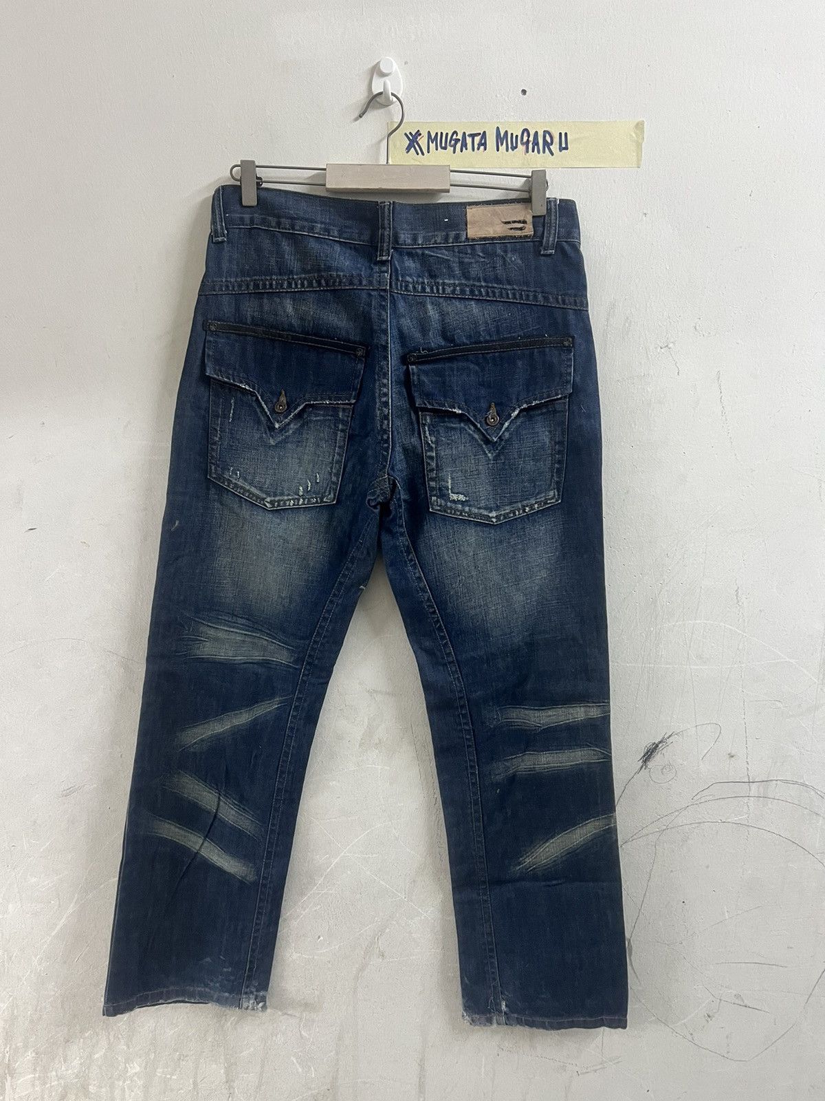 Designer × Diesel LOOSE CUT DIESEL DISTRESSED DENIM PANT Size US 34 / EU 50 - 10 Thumbnail