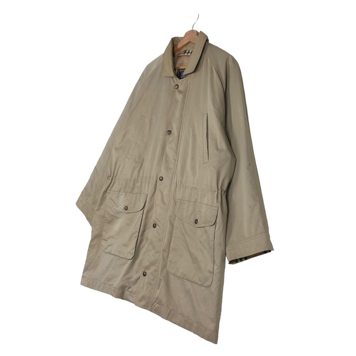 Burberry 🔥VINTAGE BURBERRYS LONG JACKET NOVA CHECK LINING Size US L / EU 52-54 / 3 - 3 Thumbnail
