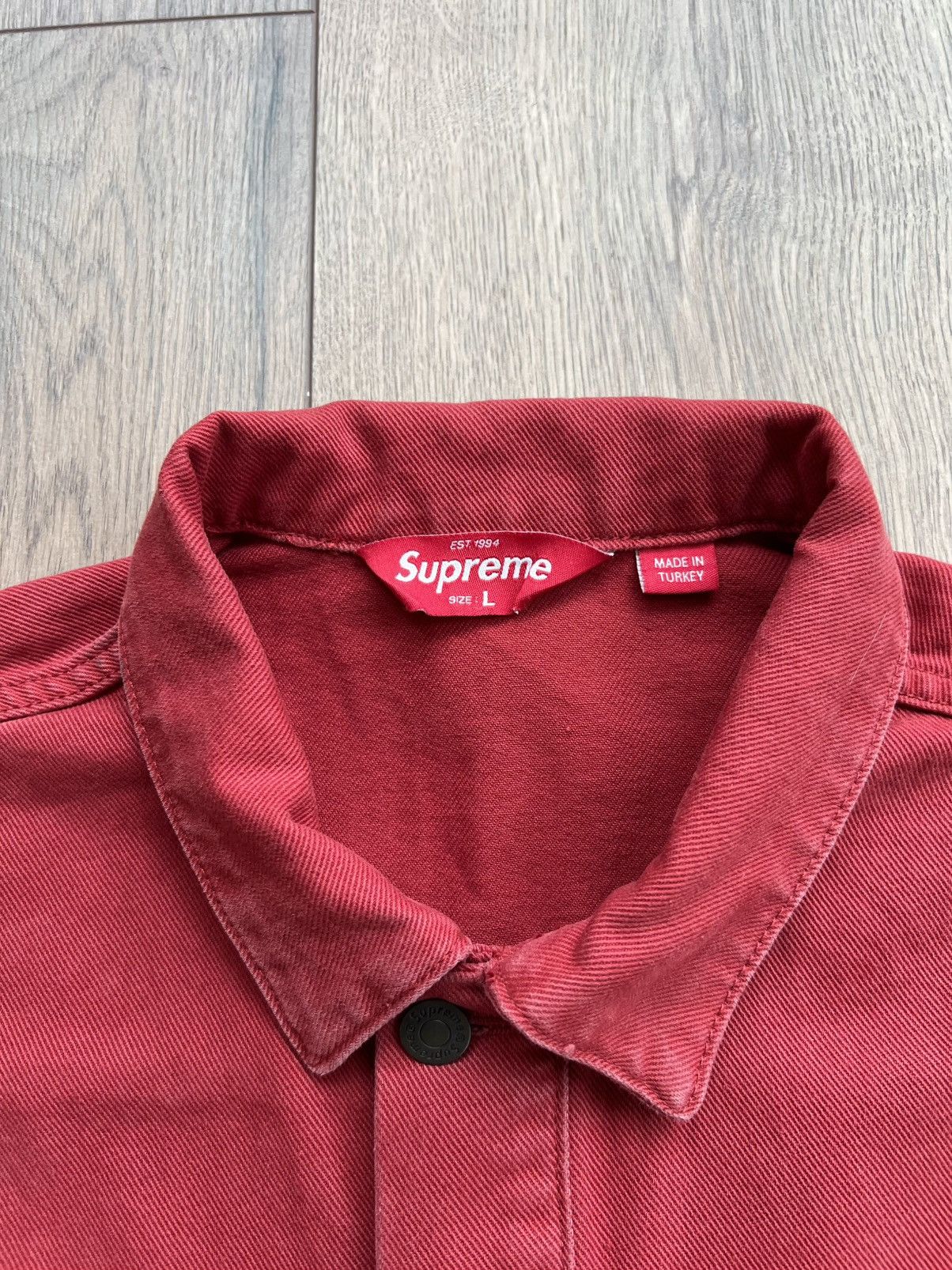 Supreme Supreme 2-Tone Paneled Denim Jacket “Red” Large Size US L / EU 52-54 / 3 - 4 Thumbnail