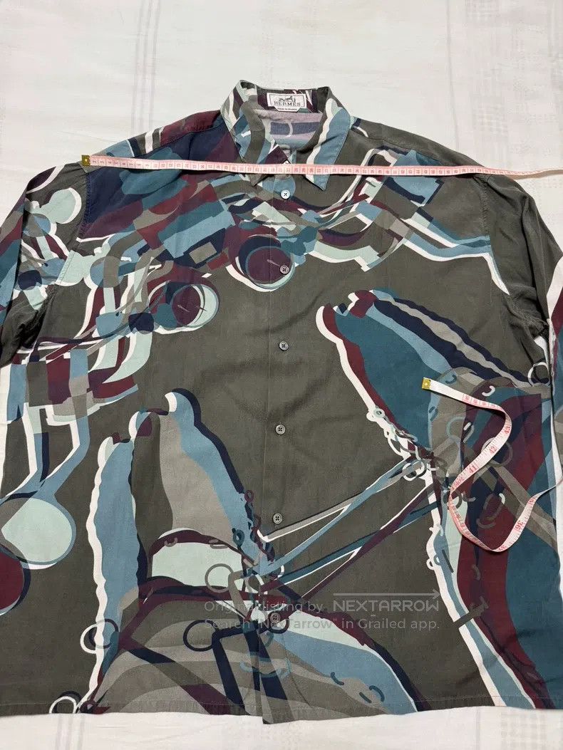 Hermes Hermes size 40 Silk shirt, 65% silk + 35% cotton Size US L / EU 52-54 / 3 - 3 Thumbnail
