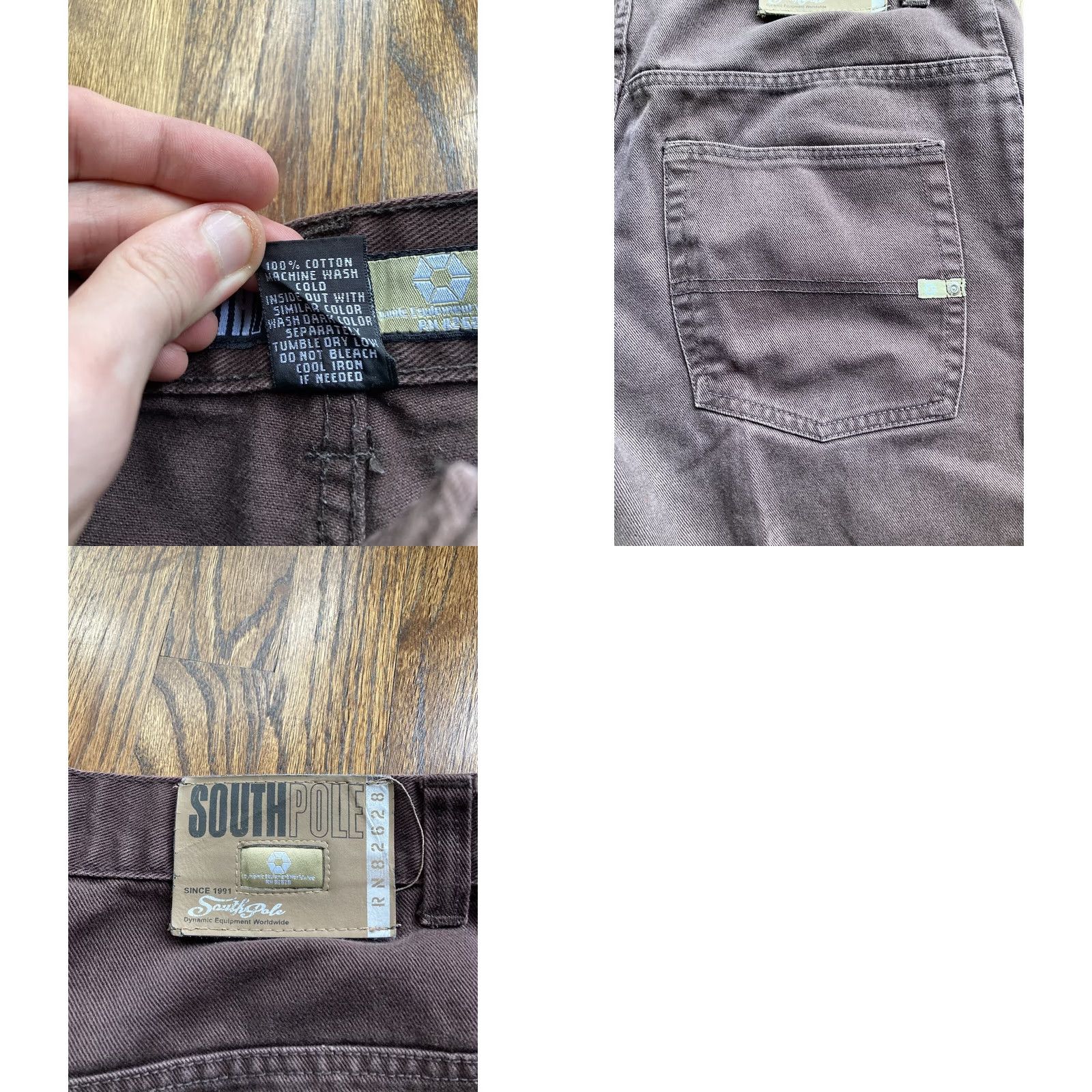 Southpole VINTAGE Southpole Shorts Jeans Mens 36 Baggy Brown Hip Hop Streetwear Size US 36 / EU 52 - 8 Thumbnail
