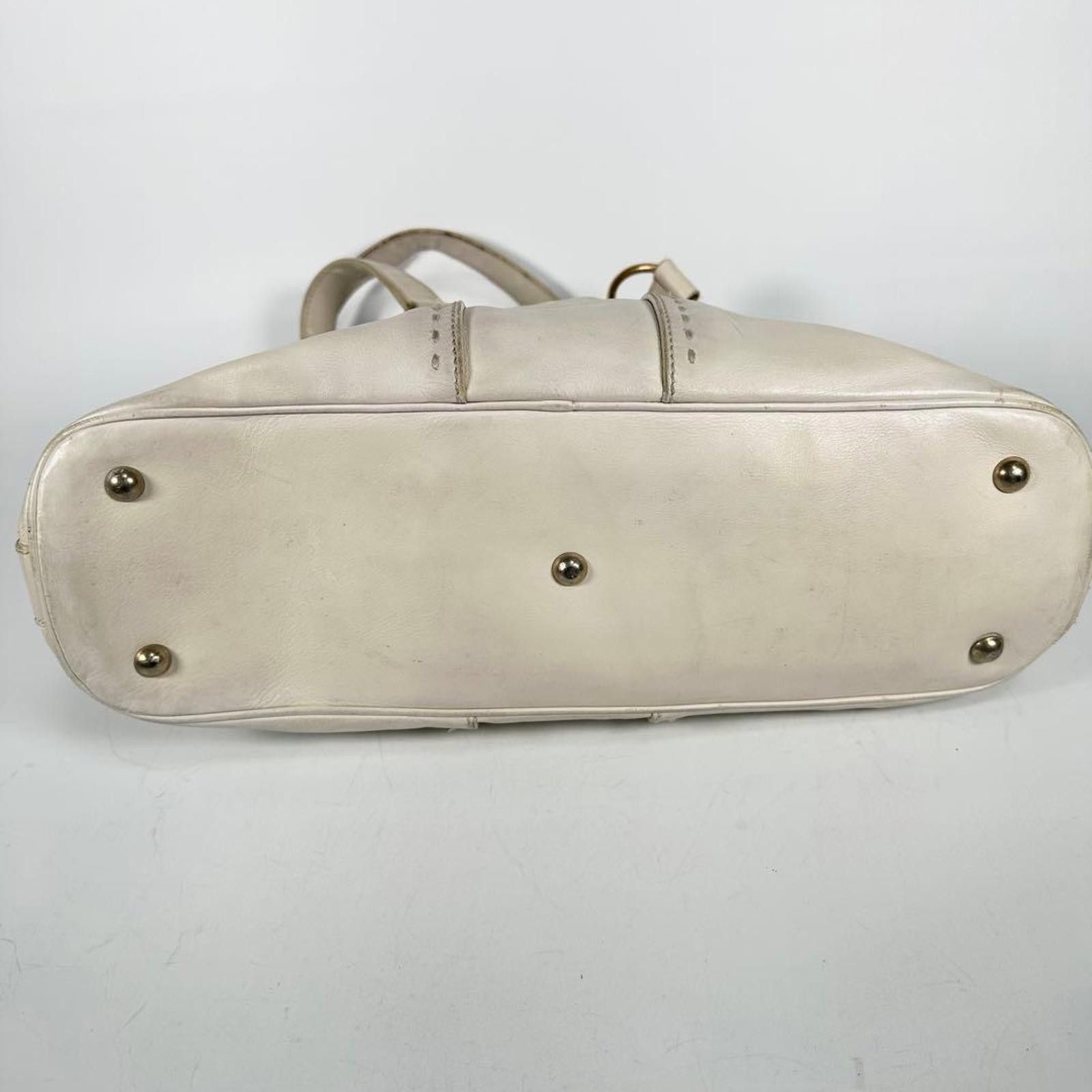 Saint Laurent Paris Saint Laurent - White Leather Shoulder Bag Size ONE SIZE - 6 Thumbnail