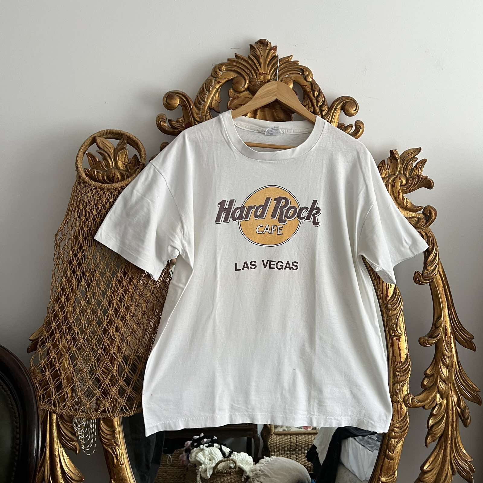 Hard Rock Cafe × Vintage Rare Vintage Hard Rock cafe 80s Las Vegas Sz XL Size US XL / EU 56 / 4 - 1 Thumbnail