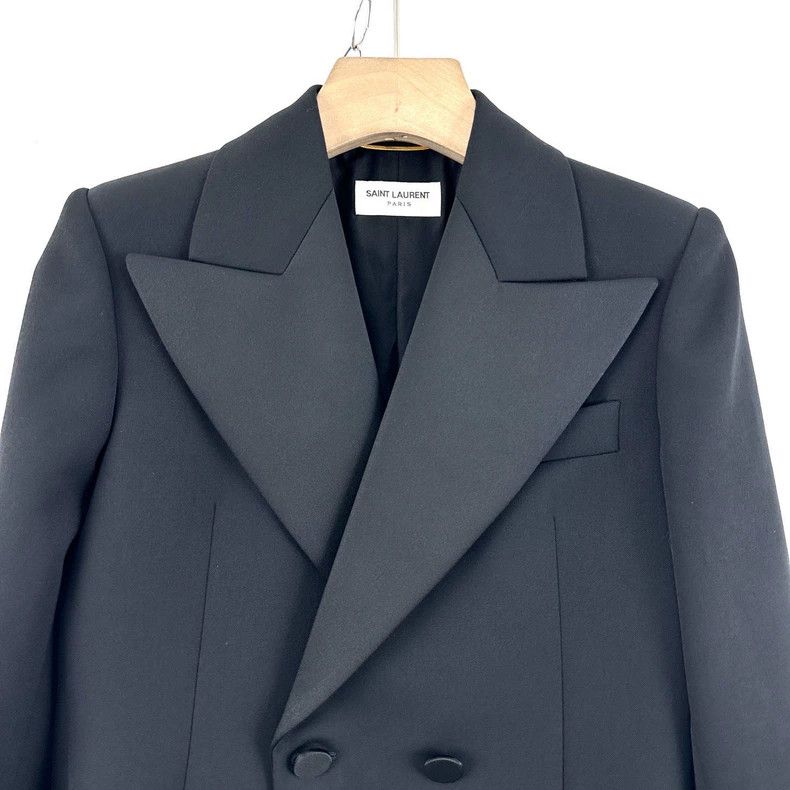Saint Laurent Paris Saint Laurent Paris Black double-breasted jacket Size XS / US 0-2 / IT 36-38 - 4 Thumbnail