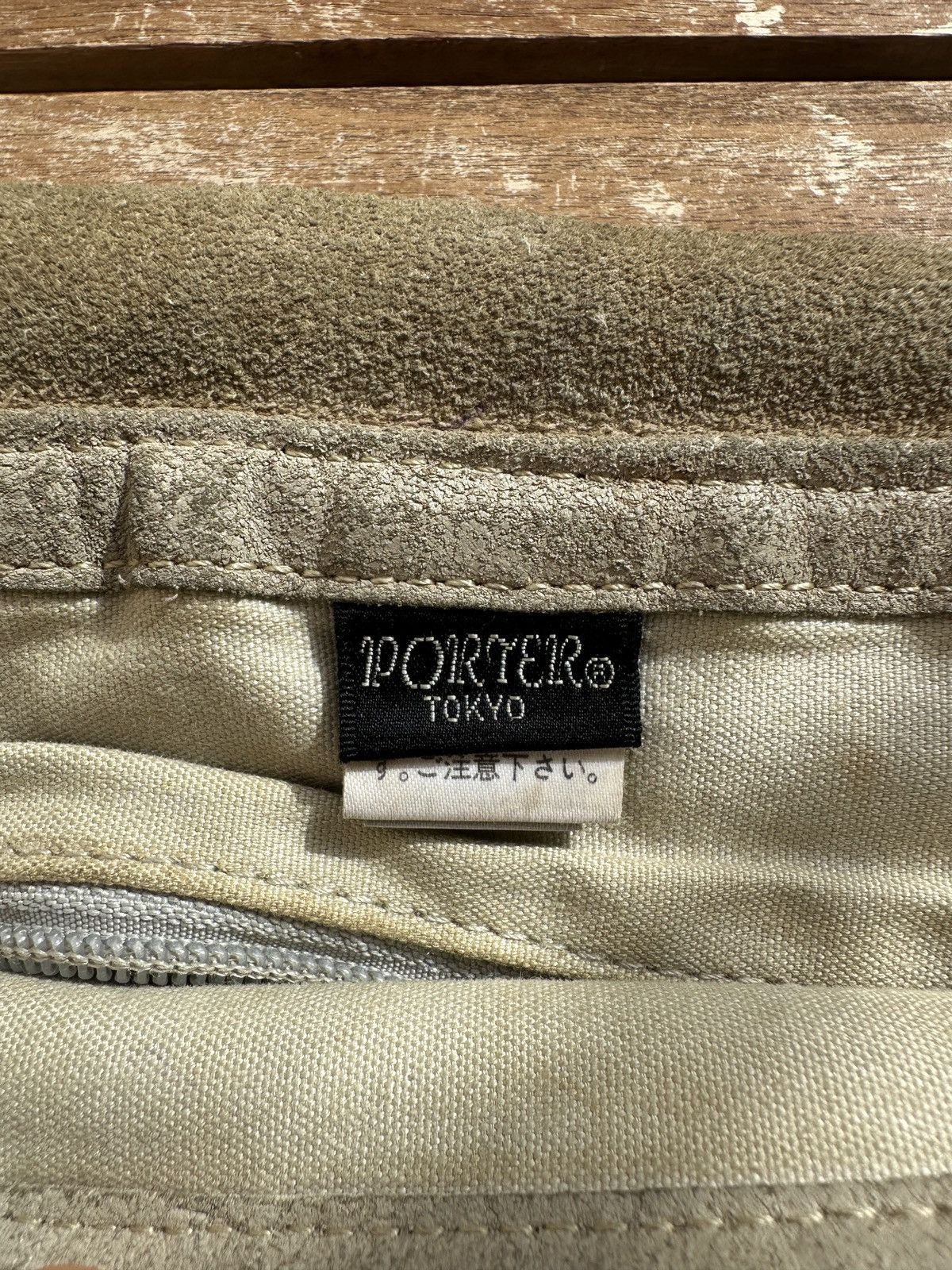 Porter Porter Tokyo Suede Messenger Bag Beige Size ONE SIZE - 5 Thumbnail