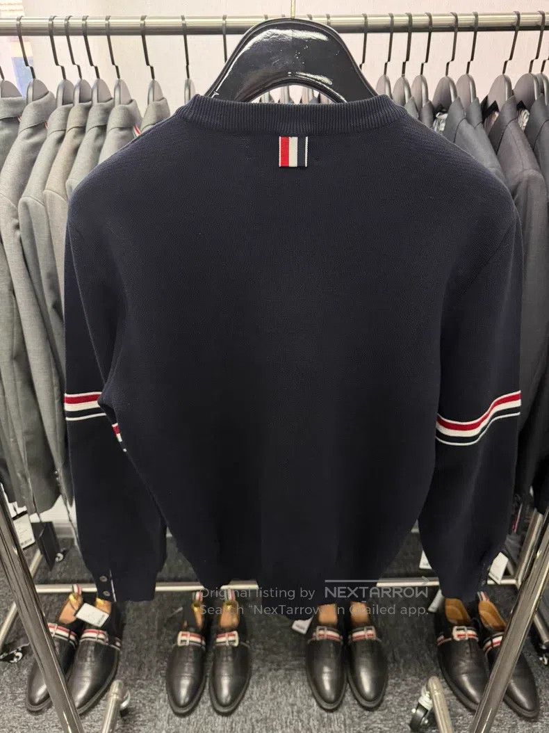 Thom Browne Thom Browne Classic Double Sleeve Badge Knit Cardigan Size US M / EU 48-50 / 2 - 2 Thumbnail