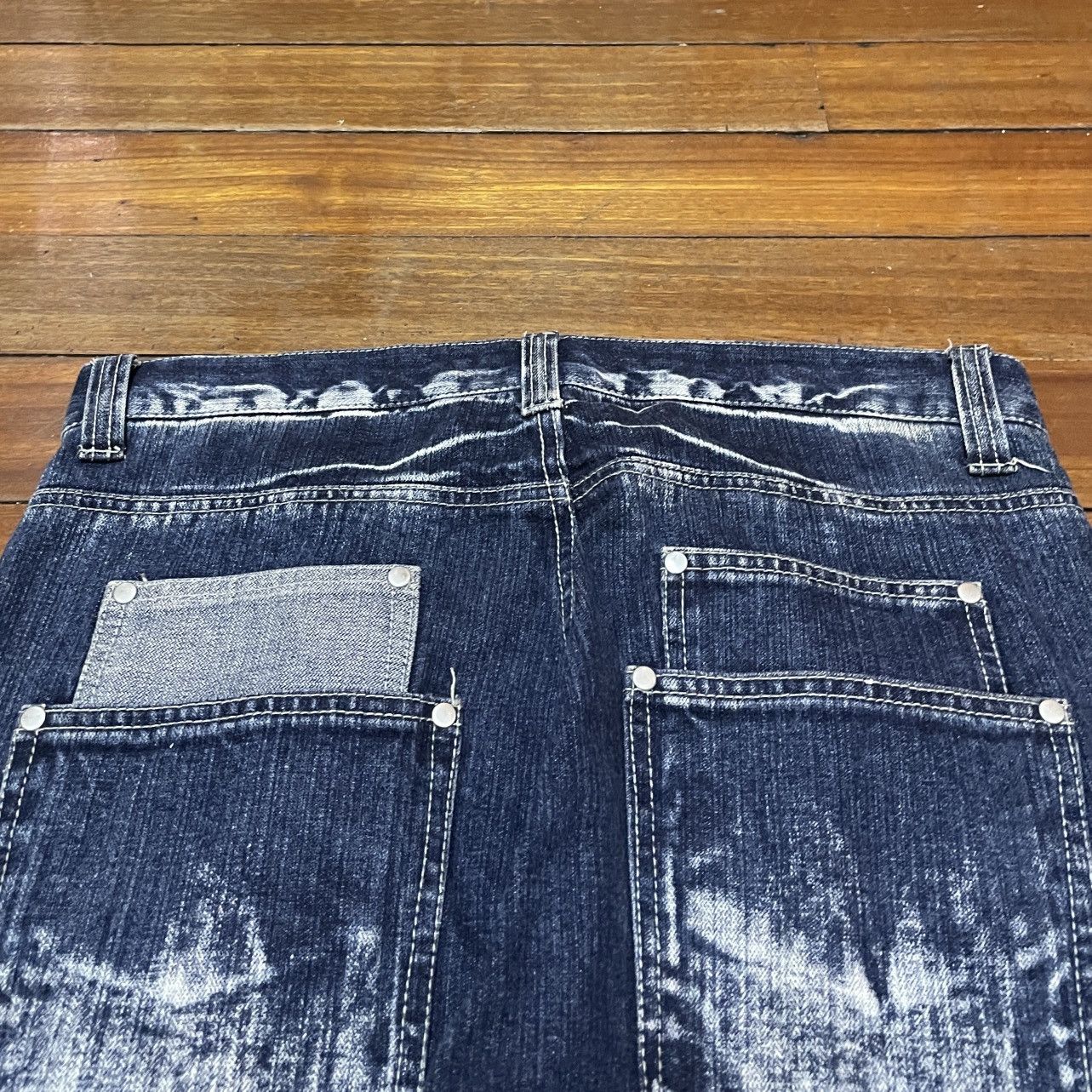 Vintage Rare Design Vintage Japanese Brand Jungle Storm Jeans 1990s Size US 33 - 4 Thumbnail