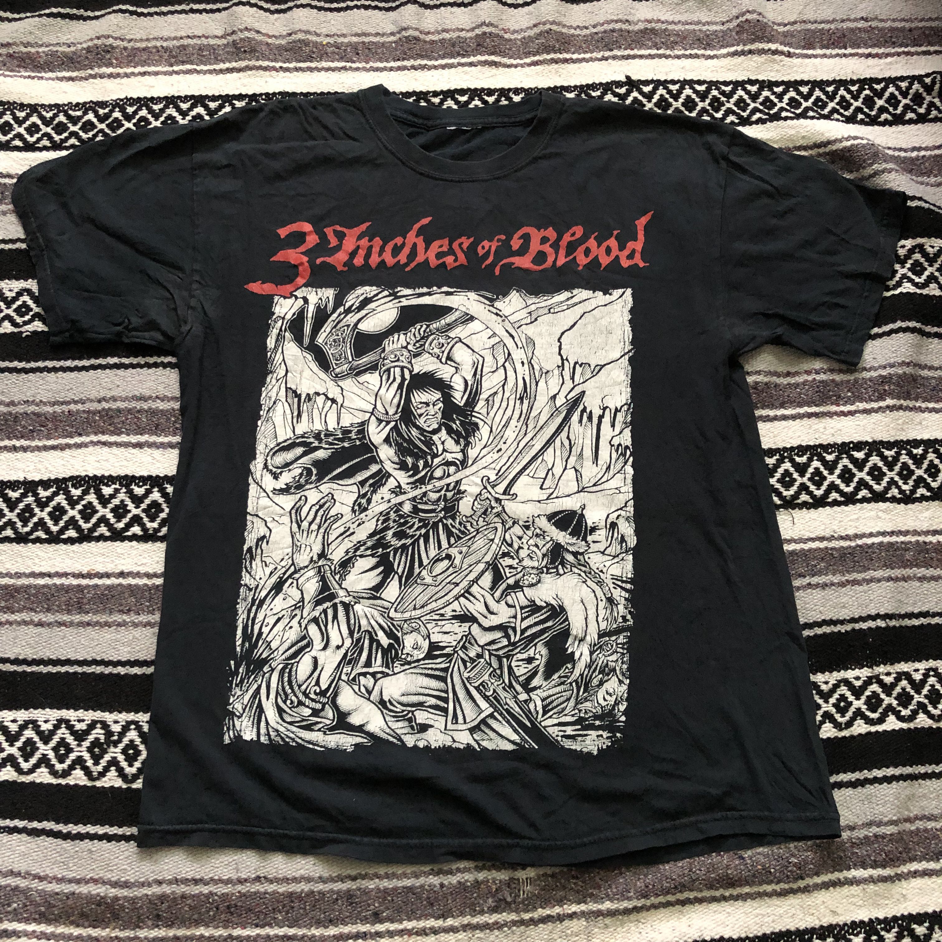Band Tees Vintage 2011 3 Inches of Blood tour American y2k band shirt Size US L / EU 52-54 / 3 - 1 Thumbnail