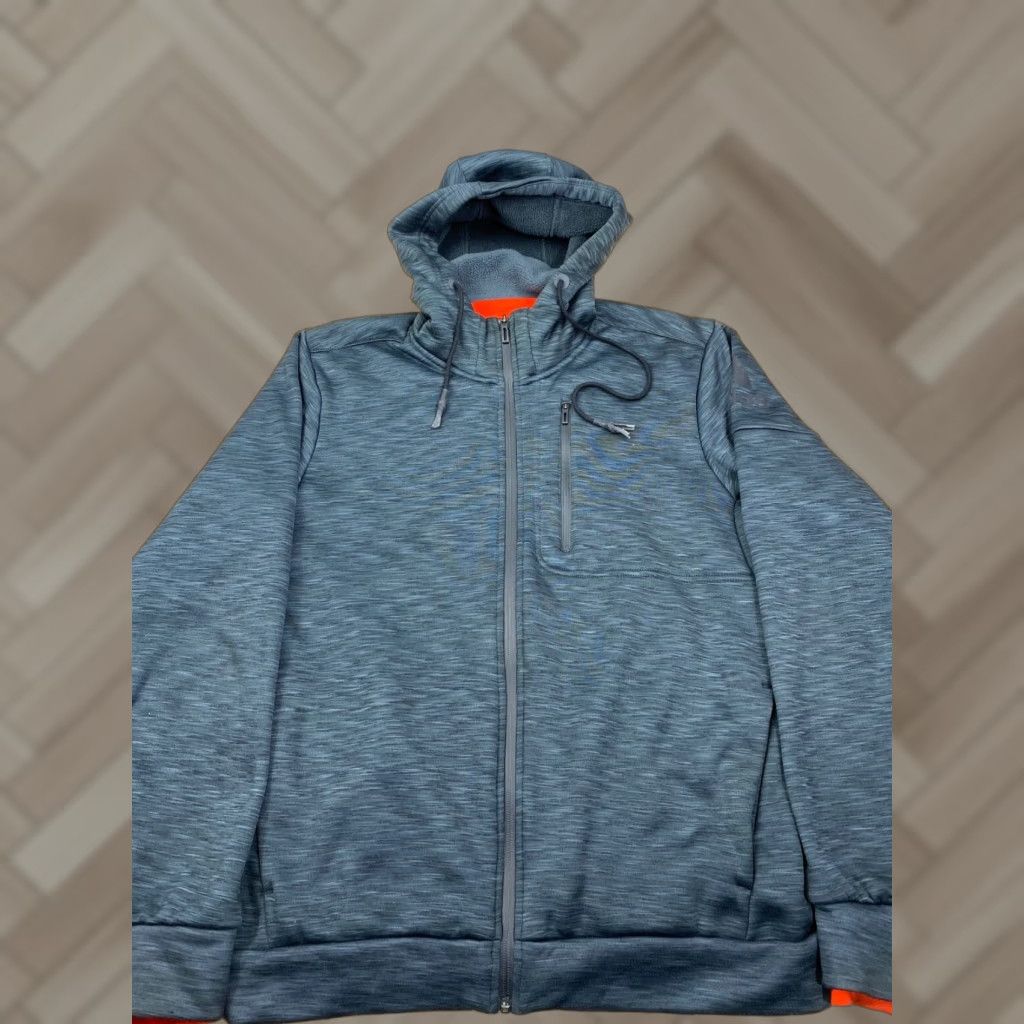 Adidas Adidas Mens Gray L Full Zip Jacket Hoodie Activewear #3685 Jacket Regular Gray Mens L Adidas Full Zip Hooded Jacket Activewear 3685 Size US L / EU 52-54 / 3 - 1 Thumbnail
