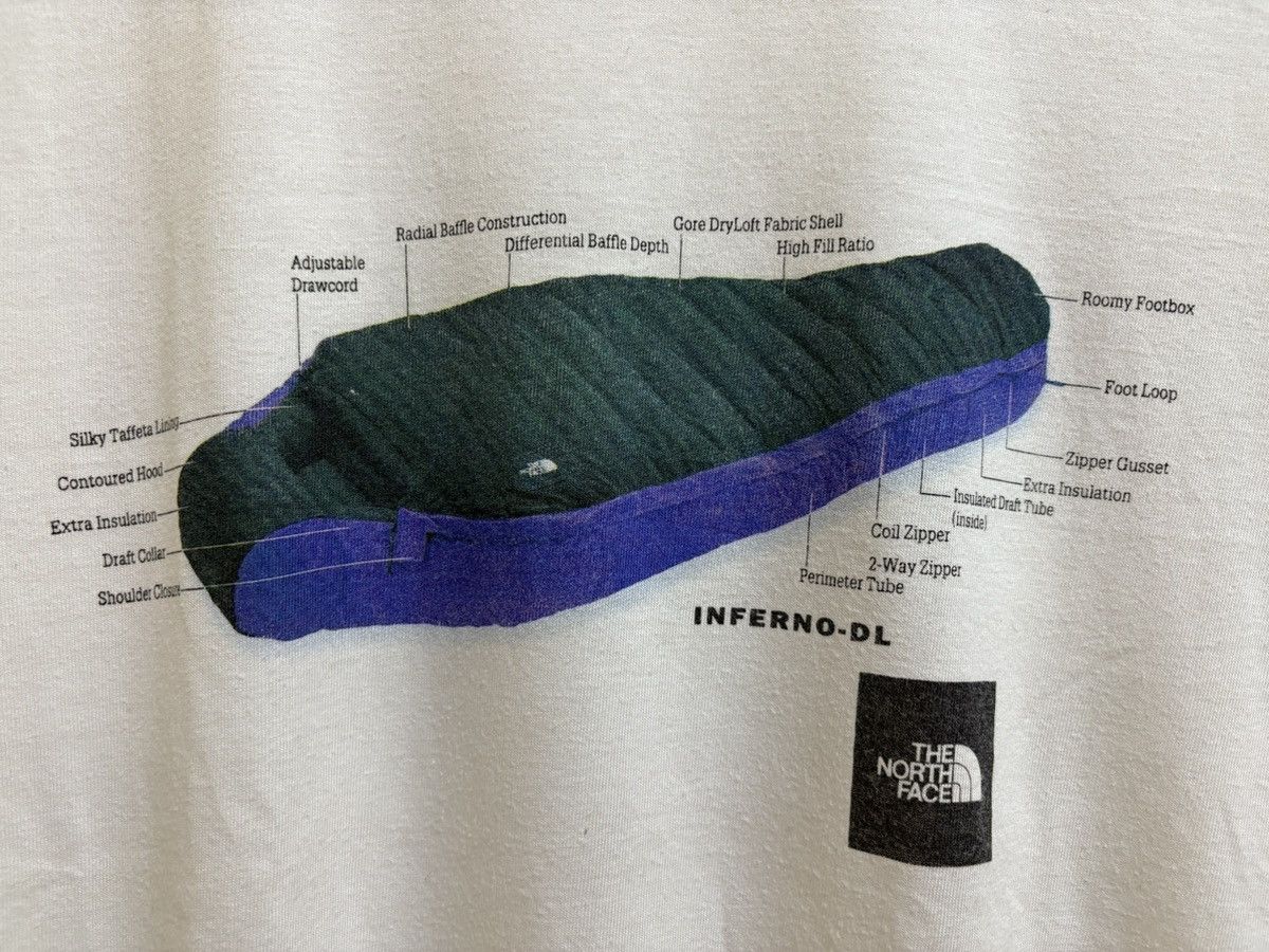 Vintage 90s The North Face TNF Sleeping Bag Outdoor T-Shirt