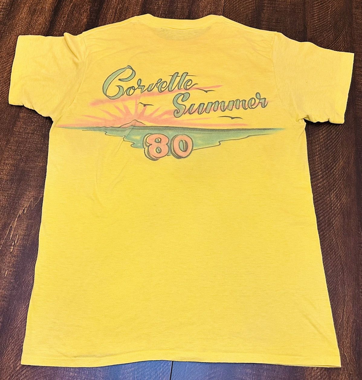 Vintage VTG Sing St Corvette T-Shirt w/Custom Design-Ched Tag-Large Size US L / EU 52-54 / 3 - 8 Thumbnail