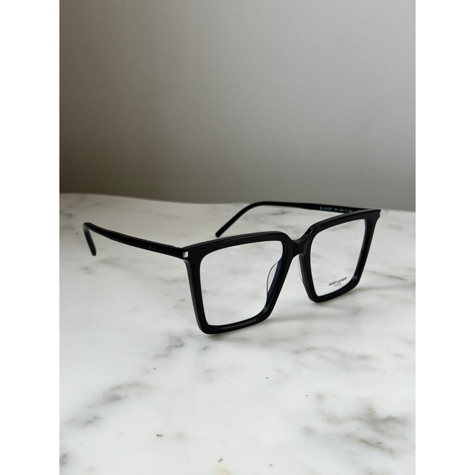 Saint Laurent Paris NEW Saint Laurent SL474 Opt Black Square Frames Size ONE SIZE - 3 Thumbnail