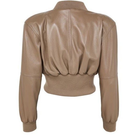 Chloe CHLOE Zip Up Baobab Brown Leather Jacket New & Authentic (Wo Size M / US 6-8 / IT 42-44 - 2 Thumbnail