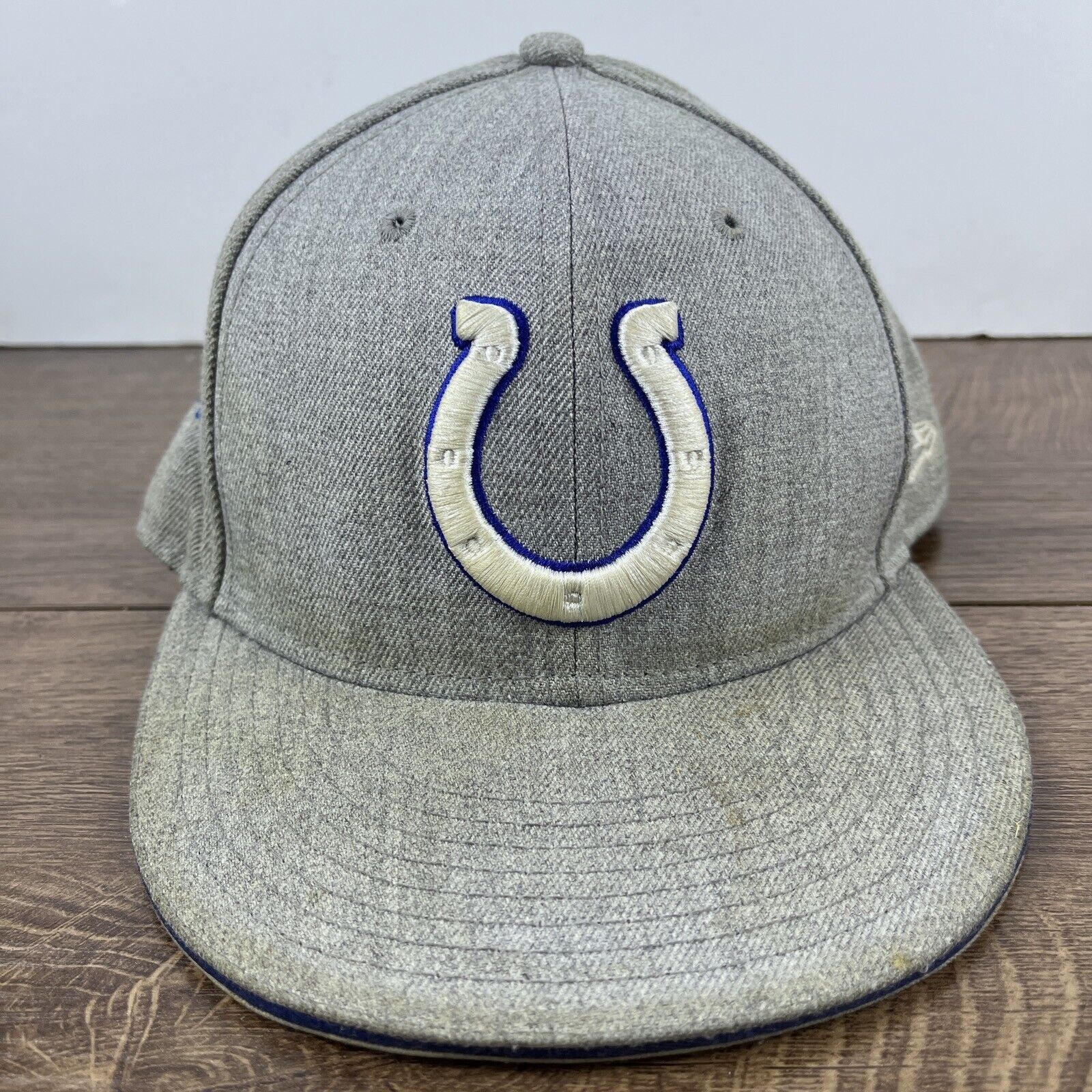 New Era Indianapolis Colts Hat New Era 9FIFTY Gray Snapback Hat Adju Size ONE SIZE - 4 Thumbnail