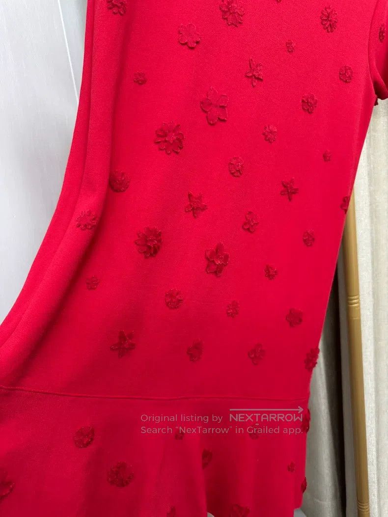 Valentino Valentino Red knitted dress Size S / US 4 / IT 40 - 2 Thumbnail