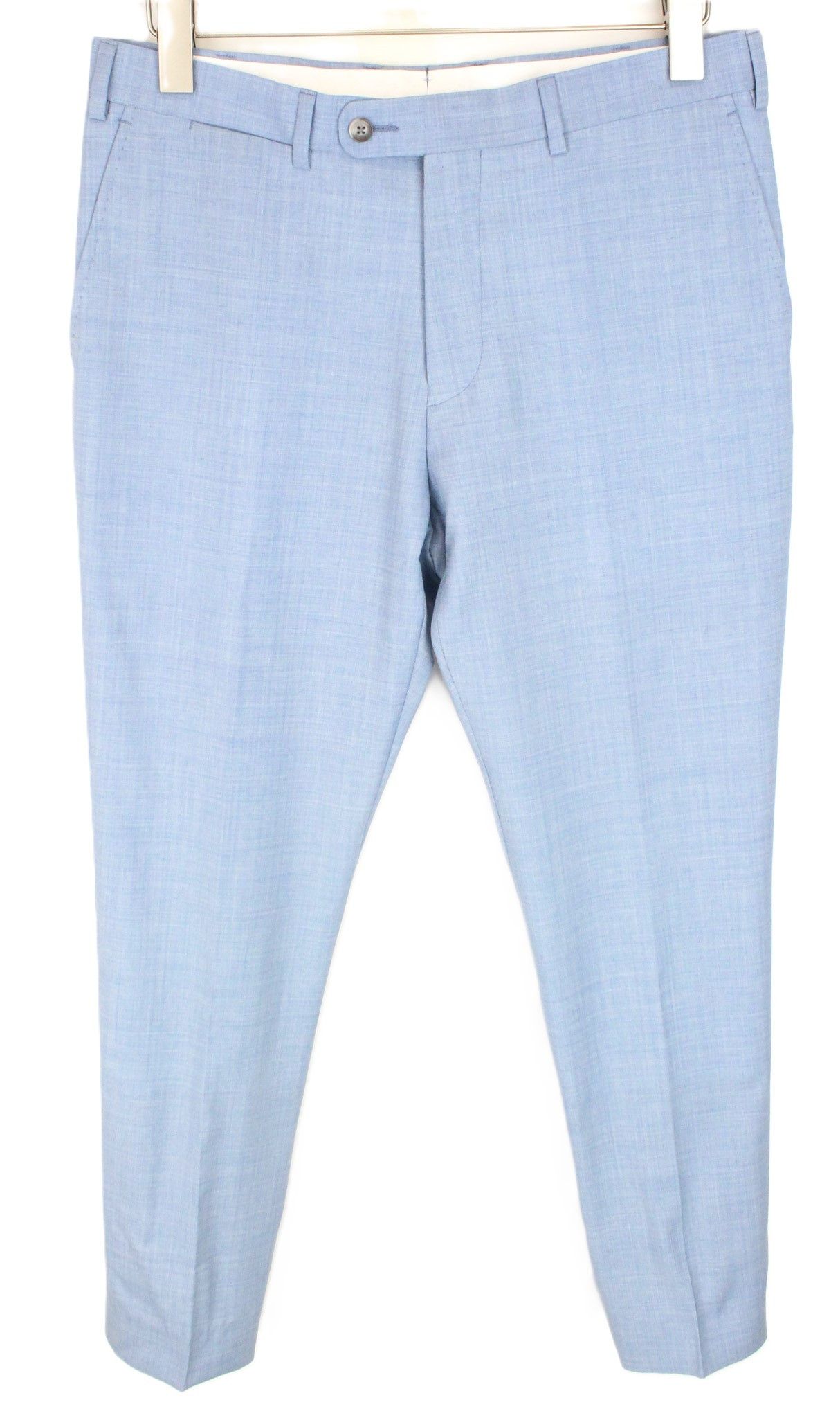 Suitsupply LAZIO UK36R Light Blue Wool Suit 67346 Size 36R - 6 Thumbnail