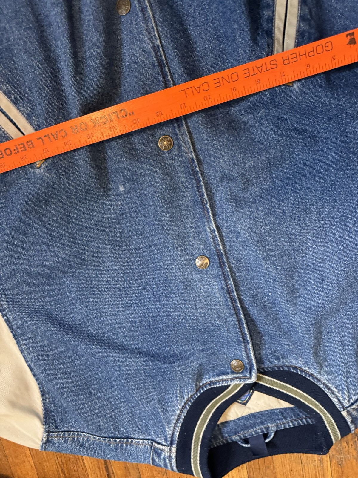 Vintage Vintage College City Beverage Two Tone Denim Jacket Size US L / EU 52-54 / 3 - 10 Thumbnail