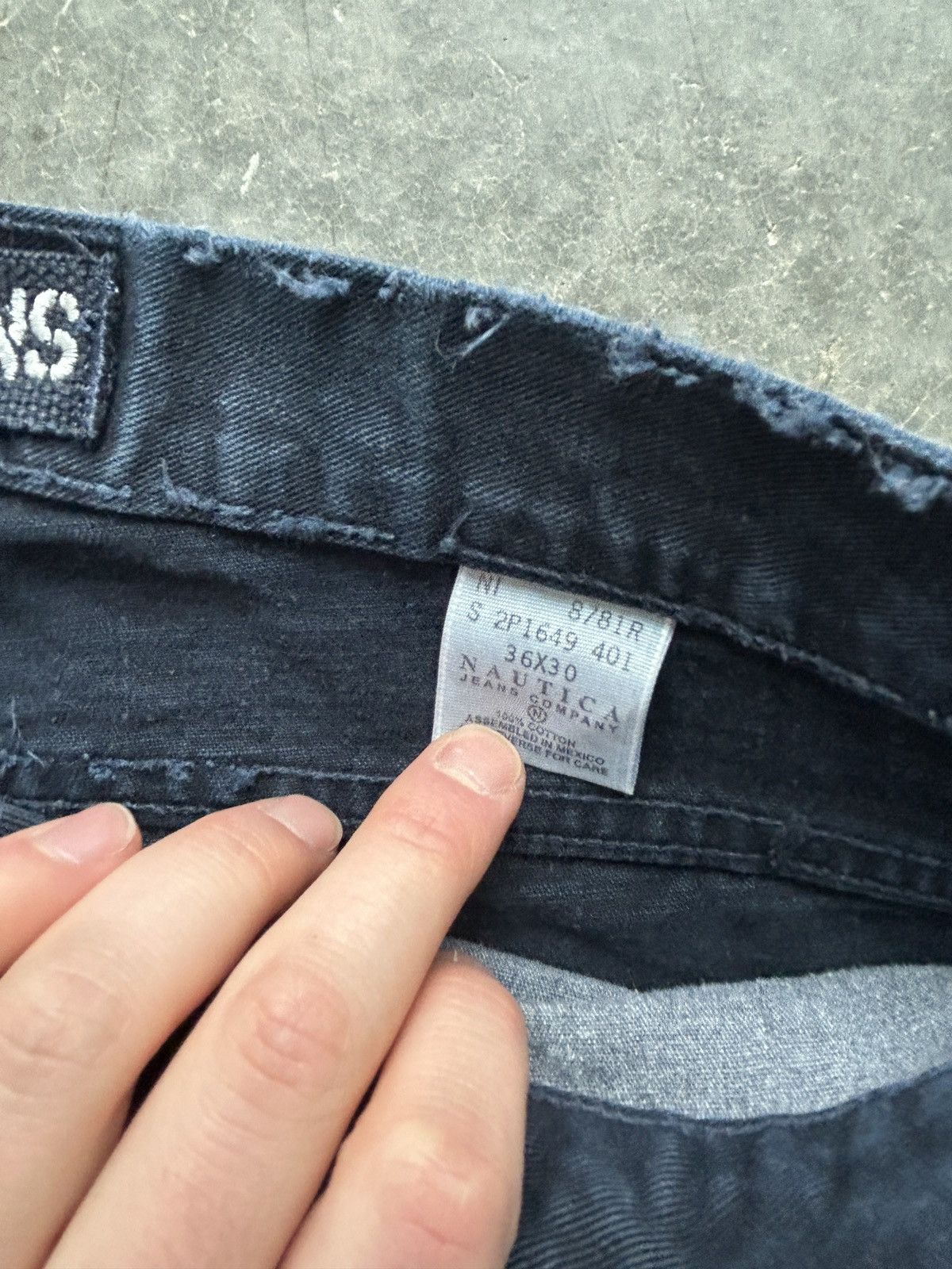 Nautica Vintage 90s Nautica Baggy Denim Jeans 36x30 Size US 36 / EU 52 - 4 Thumbnail