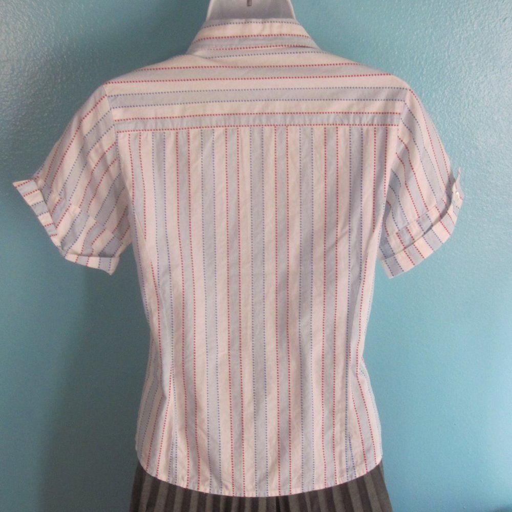 Lyle & Scott Lyle & Scott Scotland Golf Blouse XS Button Up Shirt Blue & White Size XS / US 0-2 / IT 36-38 - 10 Thumbnail