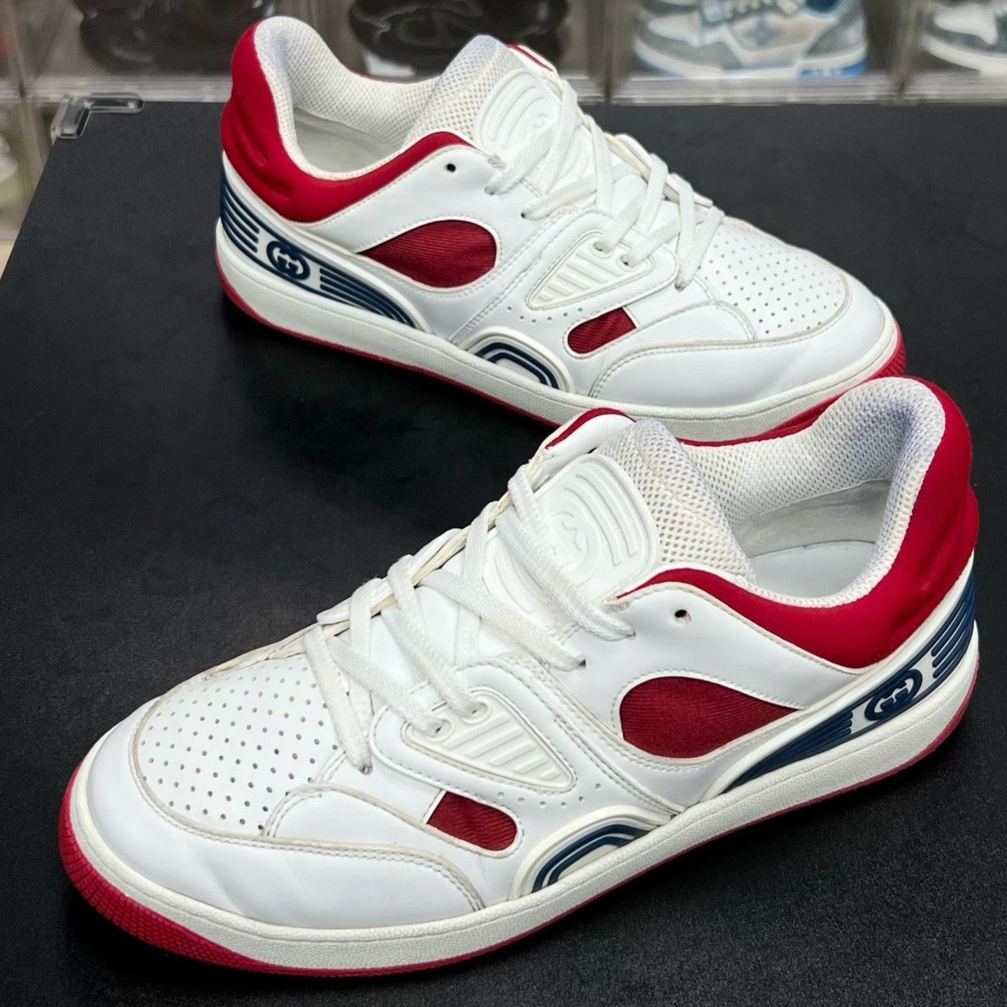 Gucci Gucci Red Shoes Low Top High Top Size US 8 / EU 41 - 1 Thumbnail