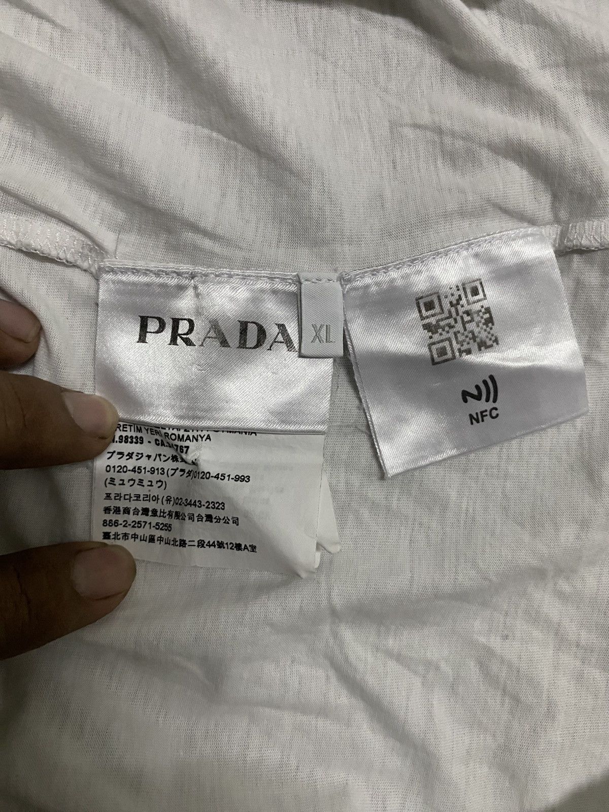 Prada Prada Plain Women White tee XL Size XL / US 12-14 / IT 48-50 - 4 Thumbnail