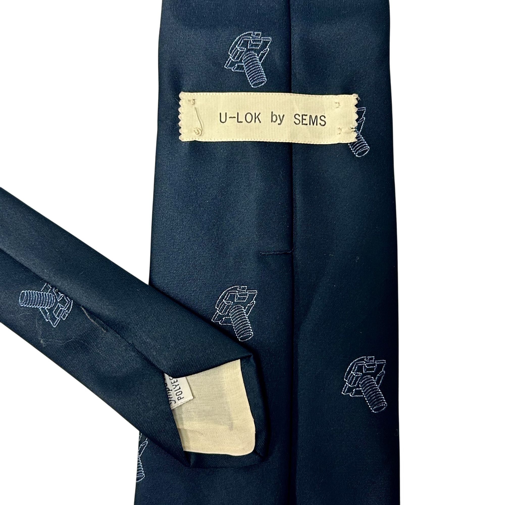Other Vtg SEMS U LOK Bolt Screw Necktie CARPENTER Utility Tie Size ONE SIZE - 4 Thumbnail
