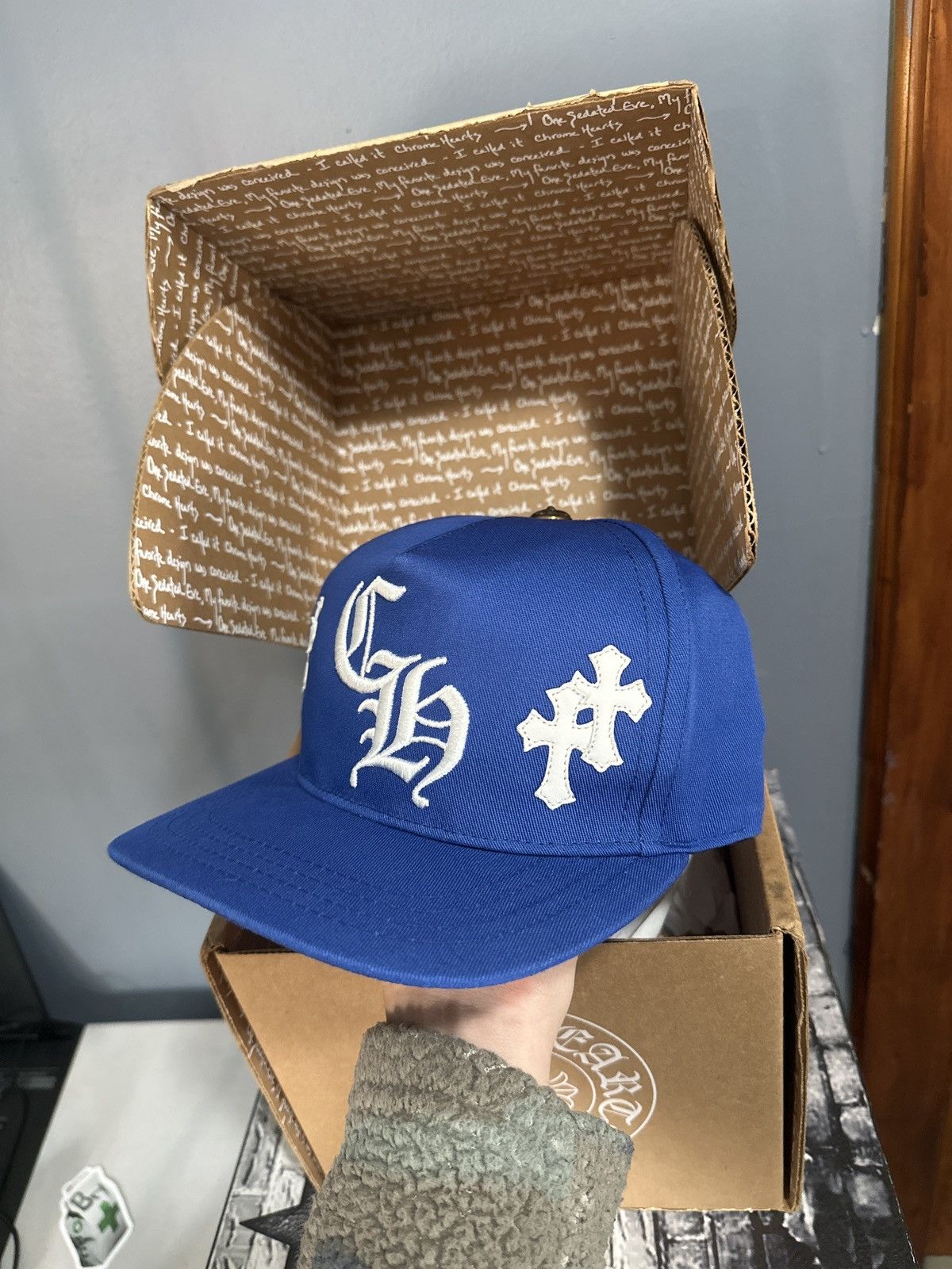 Chrome Hearts Chrome Hearts Cross Patch Baseball Hat Size ONE SIZE - 8 Thumbnail