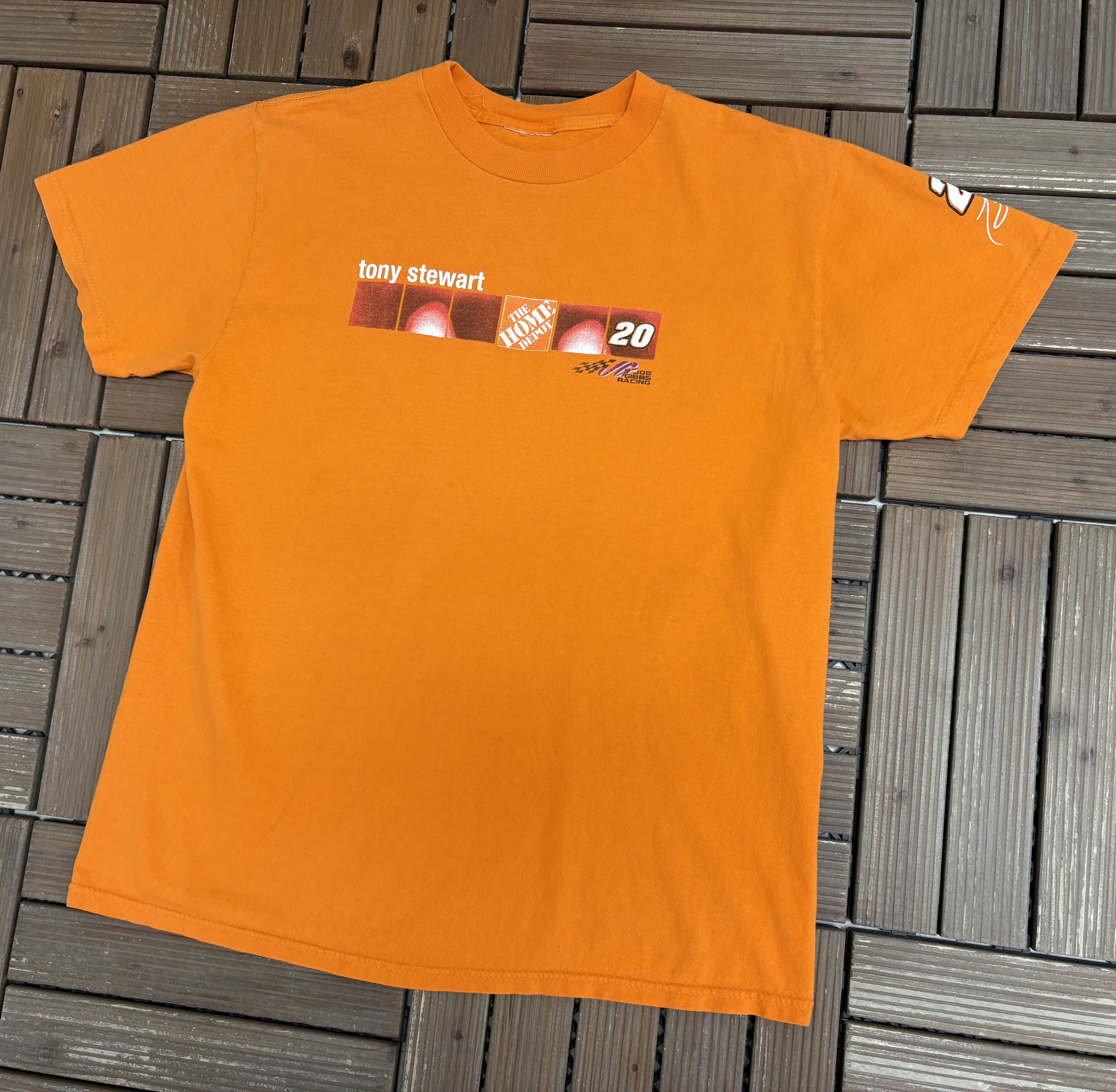 Vintage Tony Stewart The Home Depot NASCAR Vintage T-Shirt Tee Size US M / EU 48-50 / 2 - 3 Thumbnail