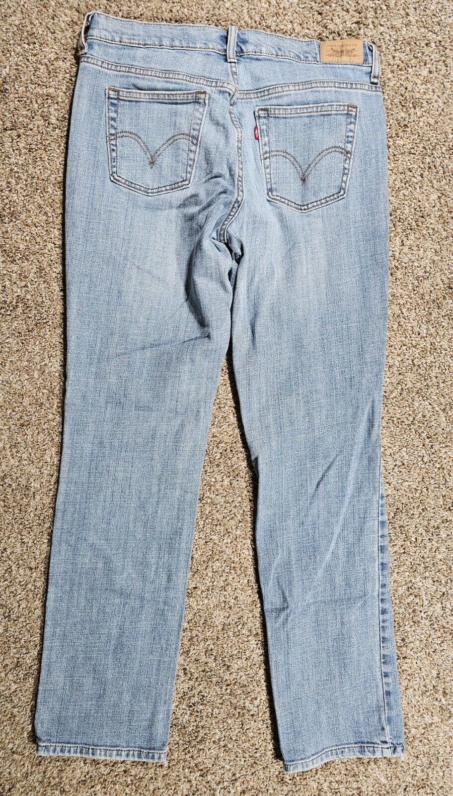 Levi's Levis 505 Straight Leg Sz 12 Long Women's Denim Jeans Stains Size 34" / US 12 / IT 48 - 7 Thumbnail