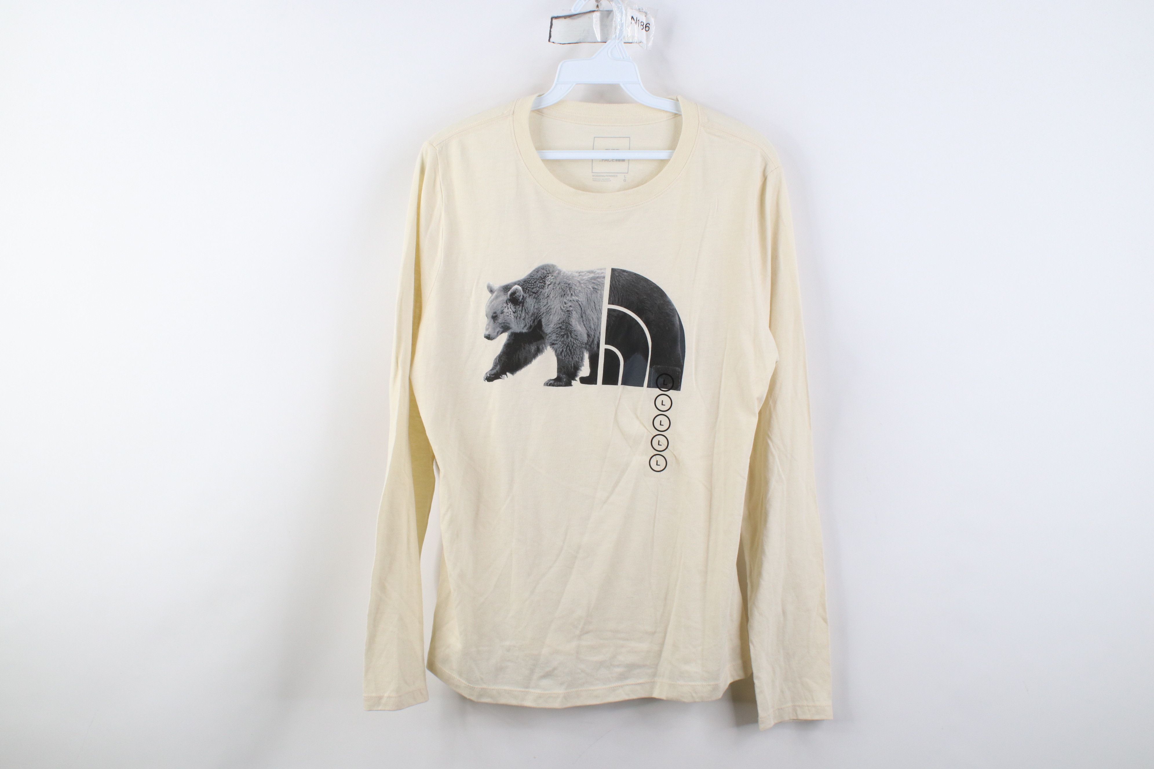 The North Face New The North Face Spell Bear Big Logo Long Sleeve T-Shirt Size L / US 10 / IT 46 - 1 Thumbnail