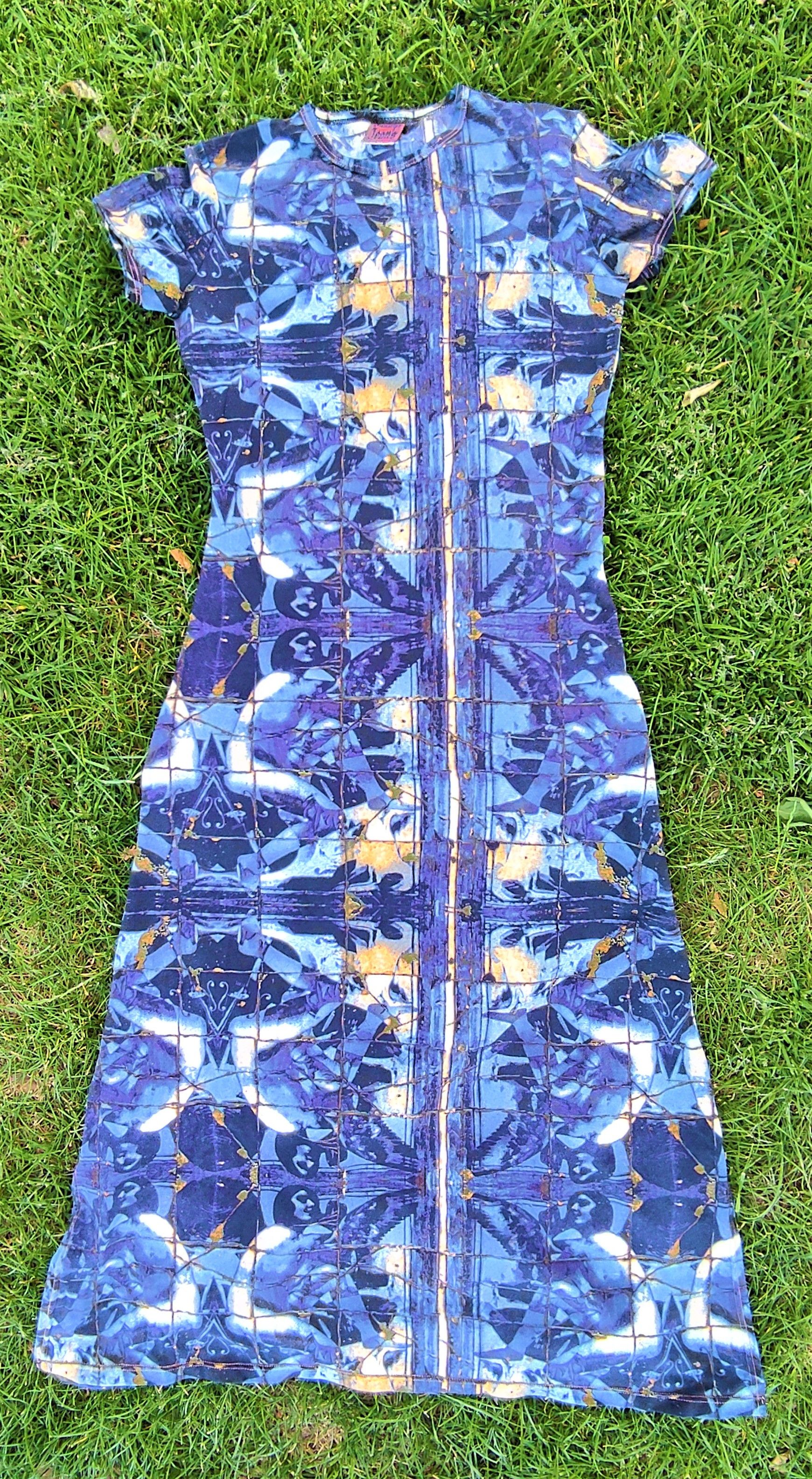 Jean Paul Gaultier Jean Paul Gaultier Nude Angel Fairy Erotic Tattoo Maxi Dress Size L / US 10 / IT 46 - 9 Thumbnail