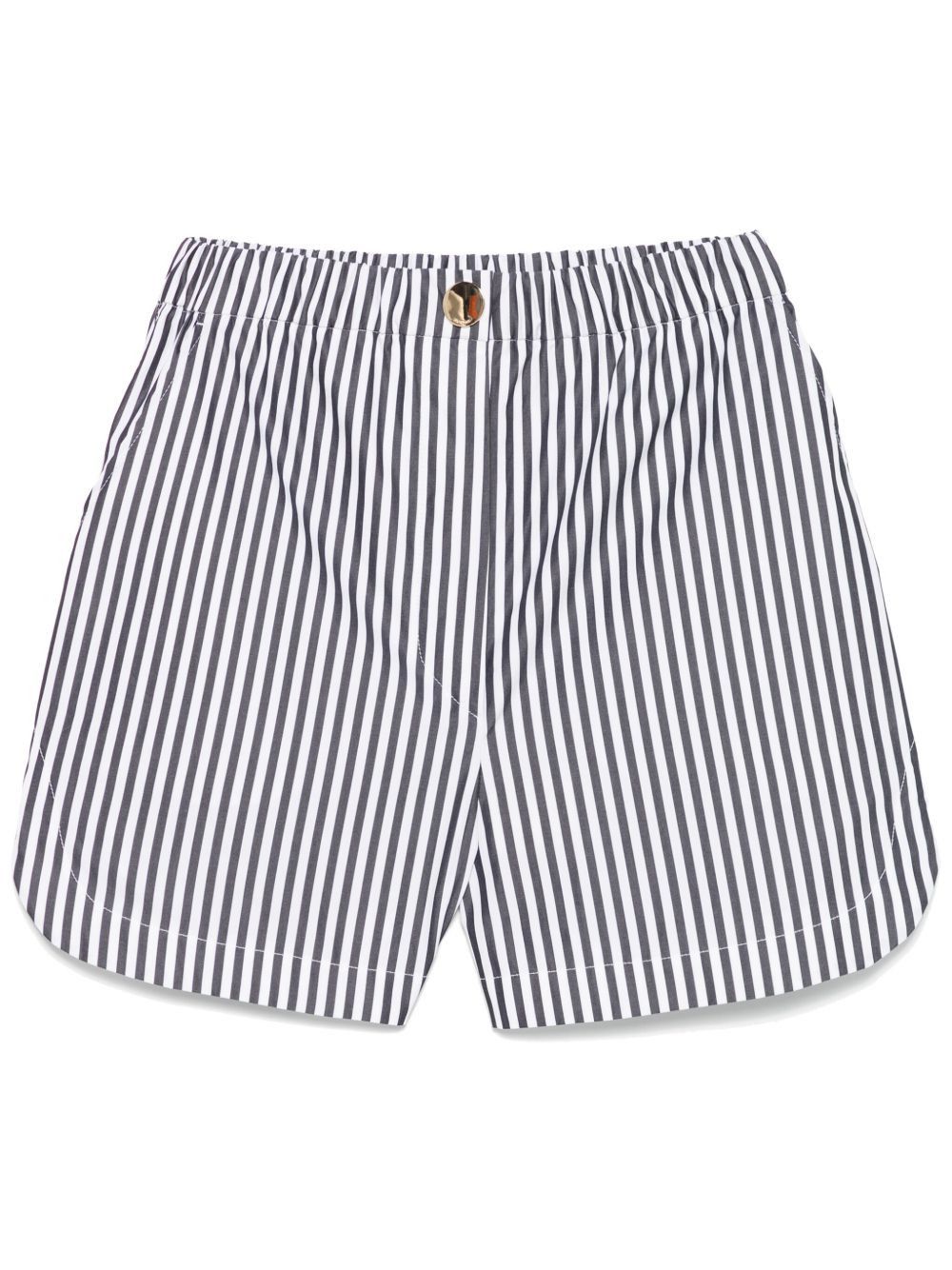 Sportmax STRIPED COTTON SHORTS Size 27" / US 4 / IT 40 - 1 Thumbnail