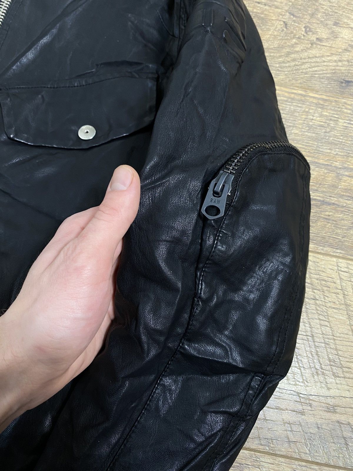 G-Star G-Star RAW Revend 3D Slim Faux Leather Moto Jacket L Size US L / EU 52-54 / 3 - 3 Thumbnail