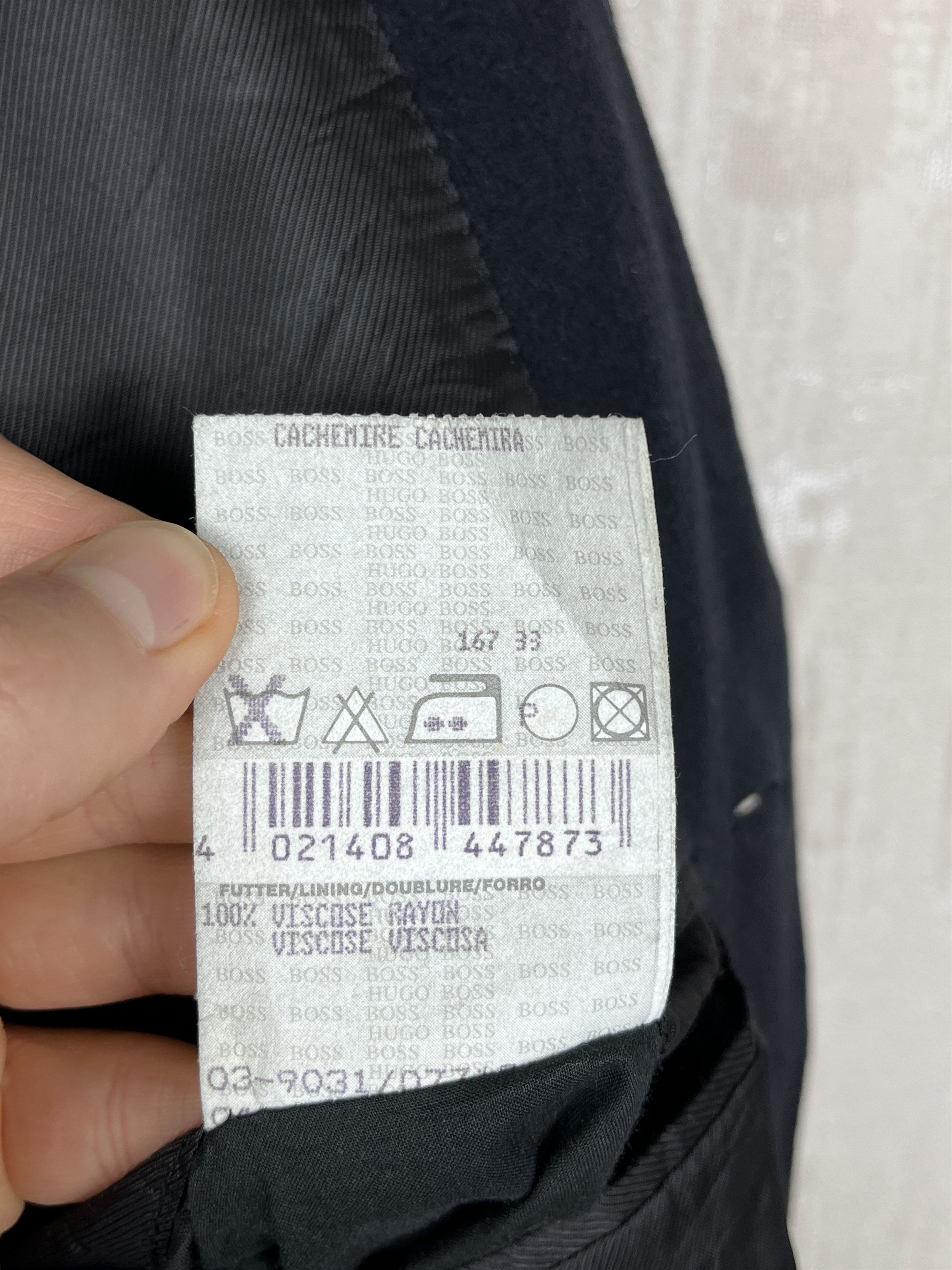 Hugo Boss × Vintage Vintage Hugo Boss 90% Wool / 10 % Cashmere Coat Jacket Size US L / EU 52-54 / 3 - 14 Thumbnail