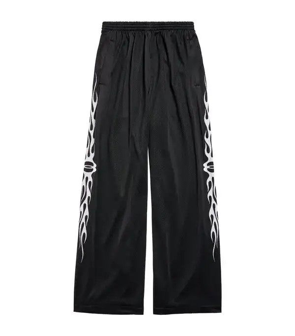 Balenciaga o1tr1nto0426 Burning Unity Baggy Sweatpants & Joggers Black Size 27" / US 4 / IT 40 - 1 Thumbnail