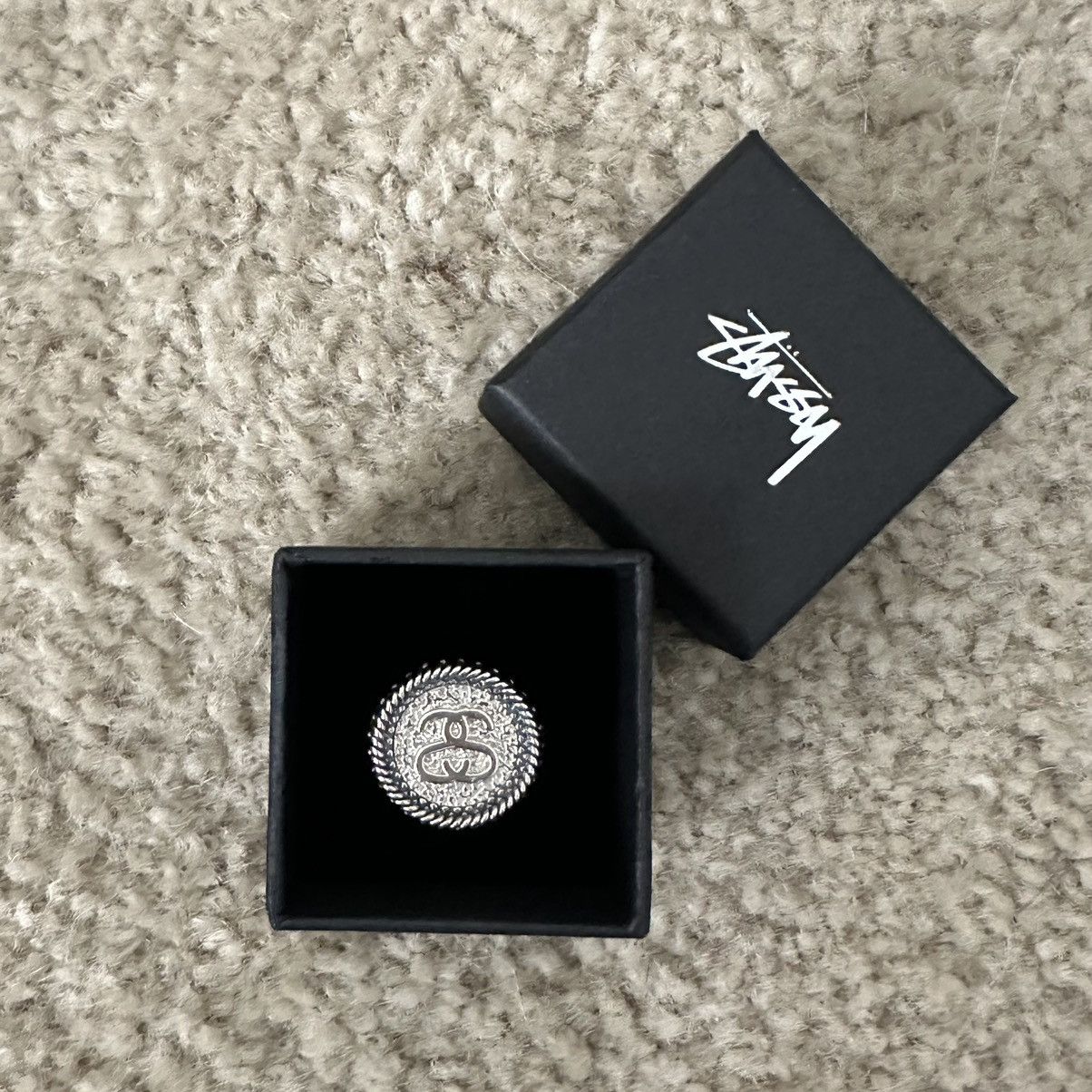 image of Stussy Sovereign Ring Sterling Silver, Men's