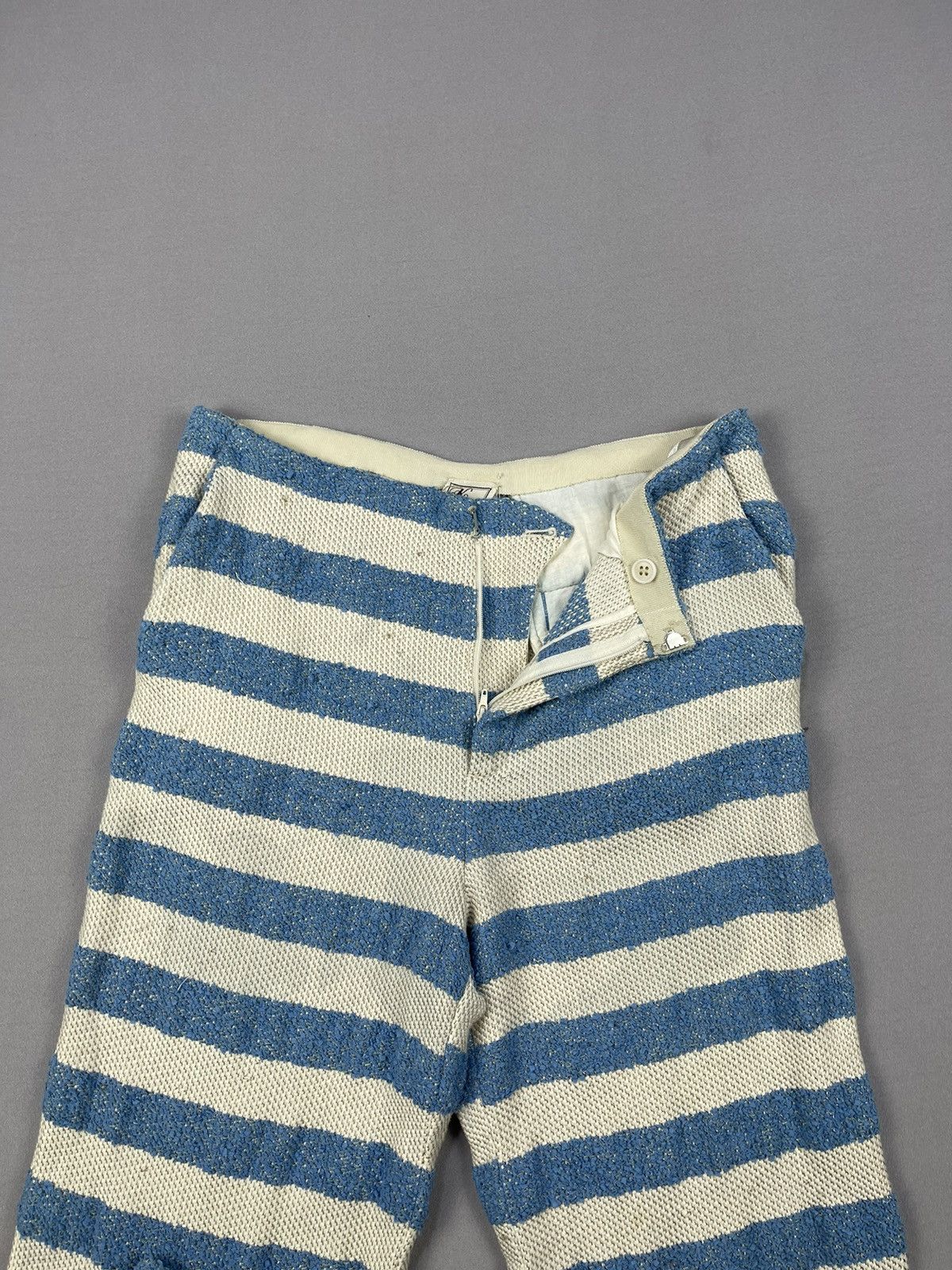 KEITAMARUYAMA Keita Mruyama Knit Stripes Quater Pants Size 26" / US 2 / IT 38 - 4 Thumbnail