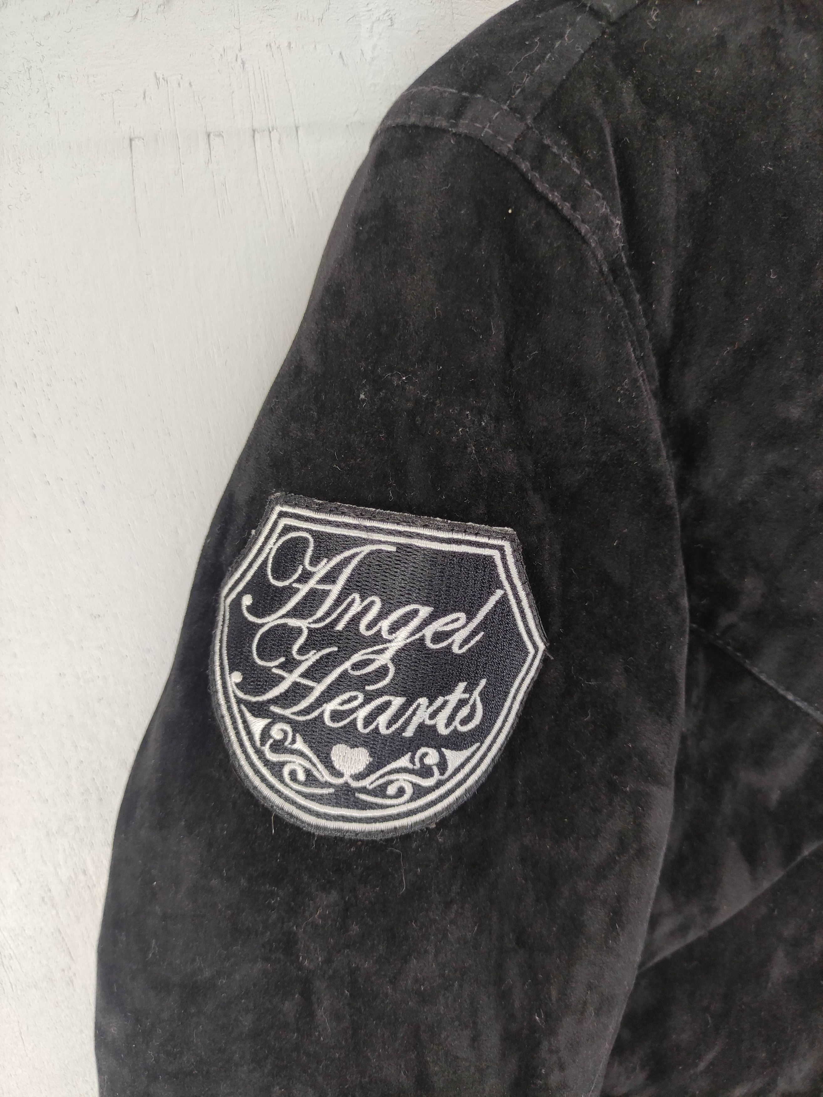 Japanese Brand Vintage Simpson Angel Hearts Velvet Motorcycle Jacket Size S / US 4 / IT 40 - 4 Thumbnail