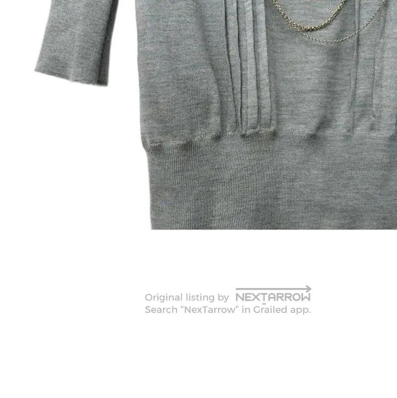 Louis Vuitton Louis Vuitton Gray Cotton Blend Sweater . Size M / US 6-8 / IT 42-44 - 7 Thumbnail