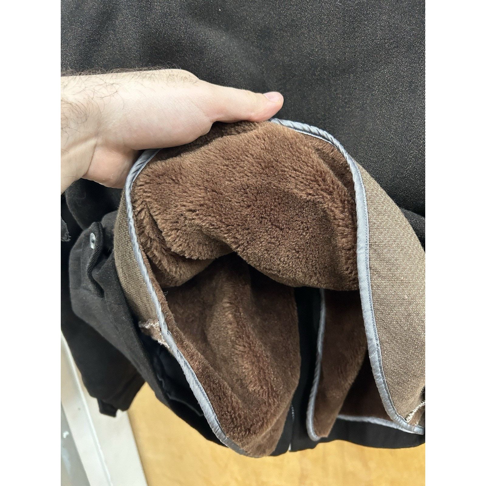 Vintage 1960s Gabardine Ricky Jacket Mens XL Fleece Lined Rockabilly Size US XL / EU 56 / 4 - 11 Thumbnail