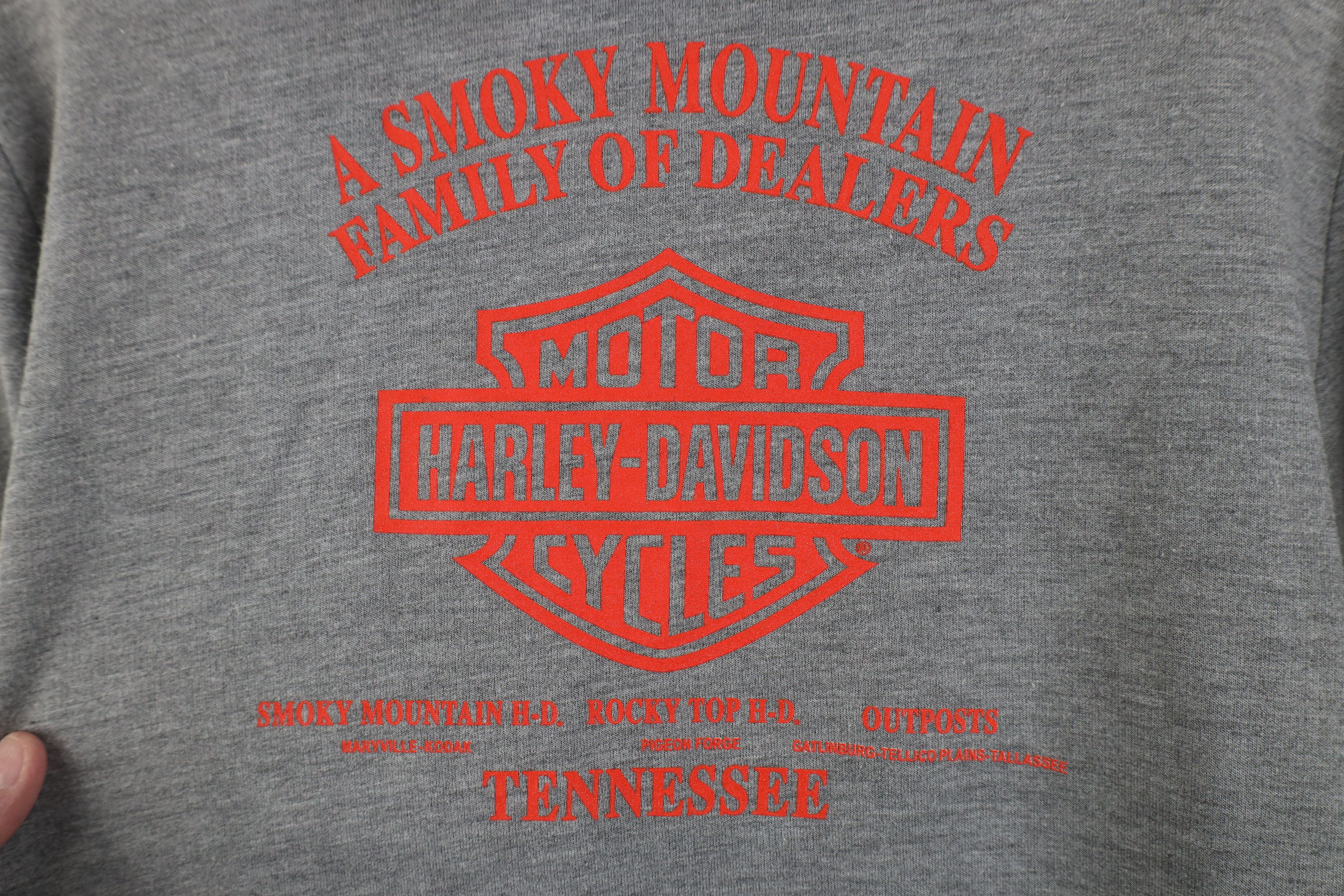 Harley Davidson Vintage Y2K Harley Davidson Lighweight Jersey Knit Hoodie Size M / US 6-8 / IT 42-44 - 11 Thumbnail