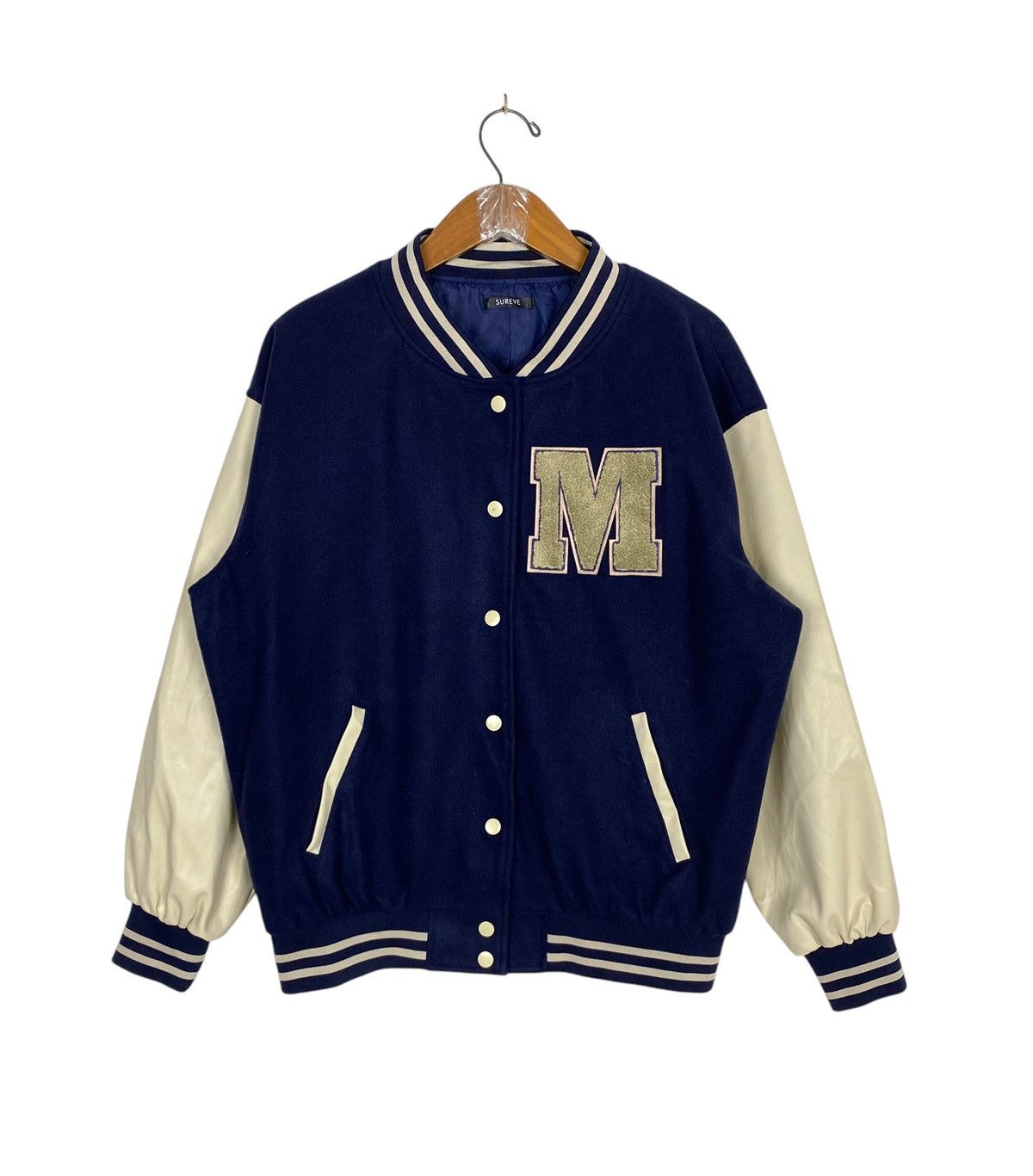 Japanese Brand Rare‼️ Sureve Varsity Bomber Jacket Size US L / EU 52-54 / 3 - 1 Thumbnail