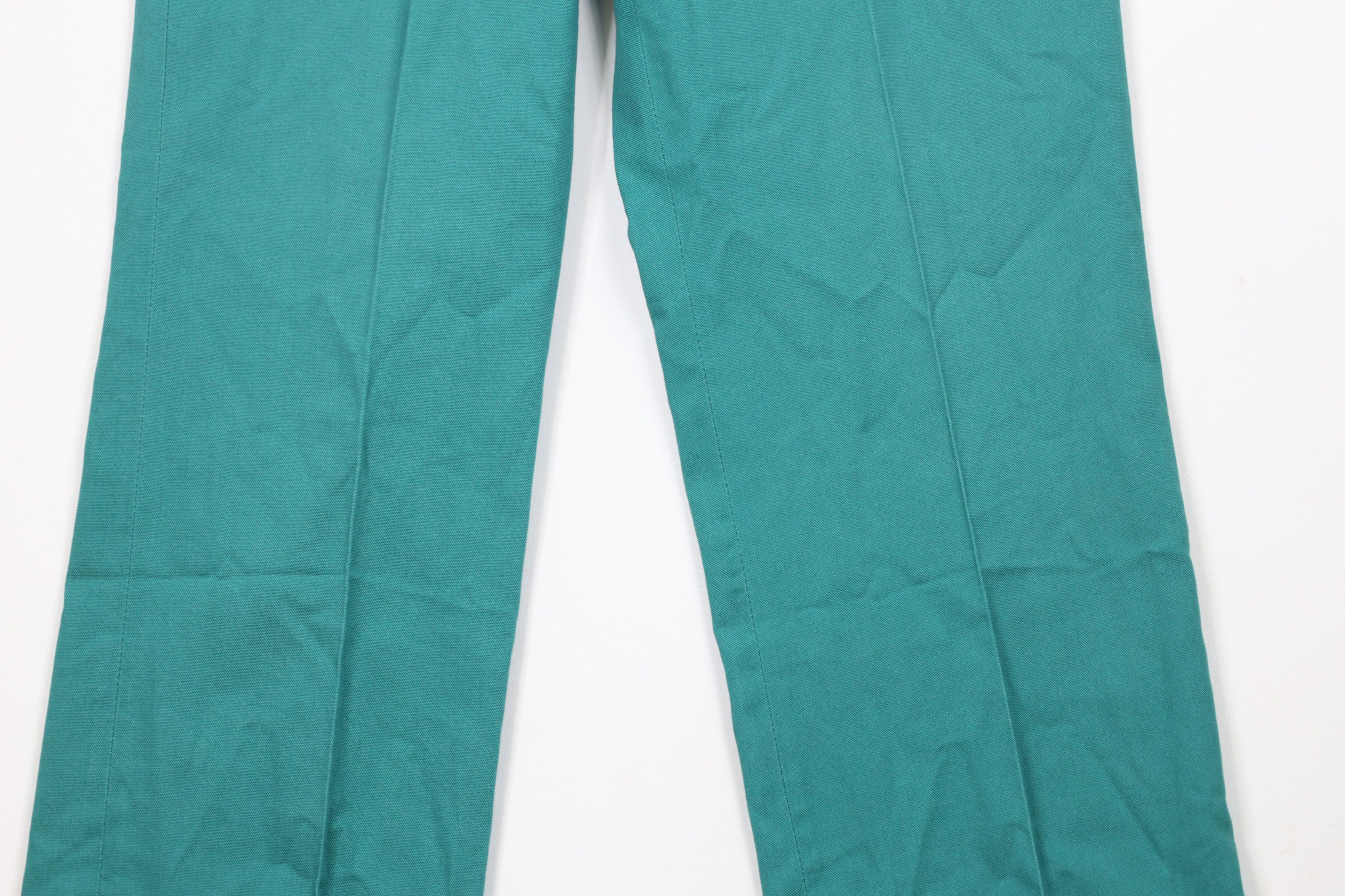 Vintage Vintage 90s Streetwear Faded Knit Wide Leg Chino Pants Green Size US 30 / EU 46 - 3 Thumbnail