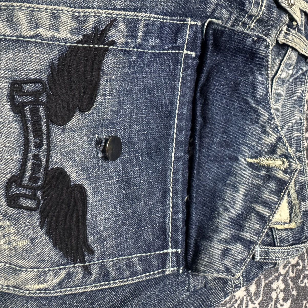 Robins Jeans Robins Jeans Embroidery Denim Flare Jeans Size US 33 - 22 Thumbnail